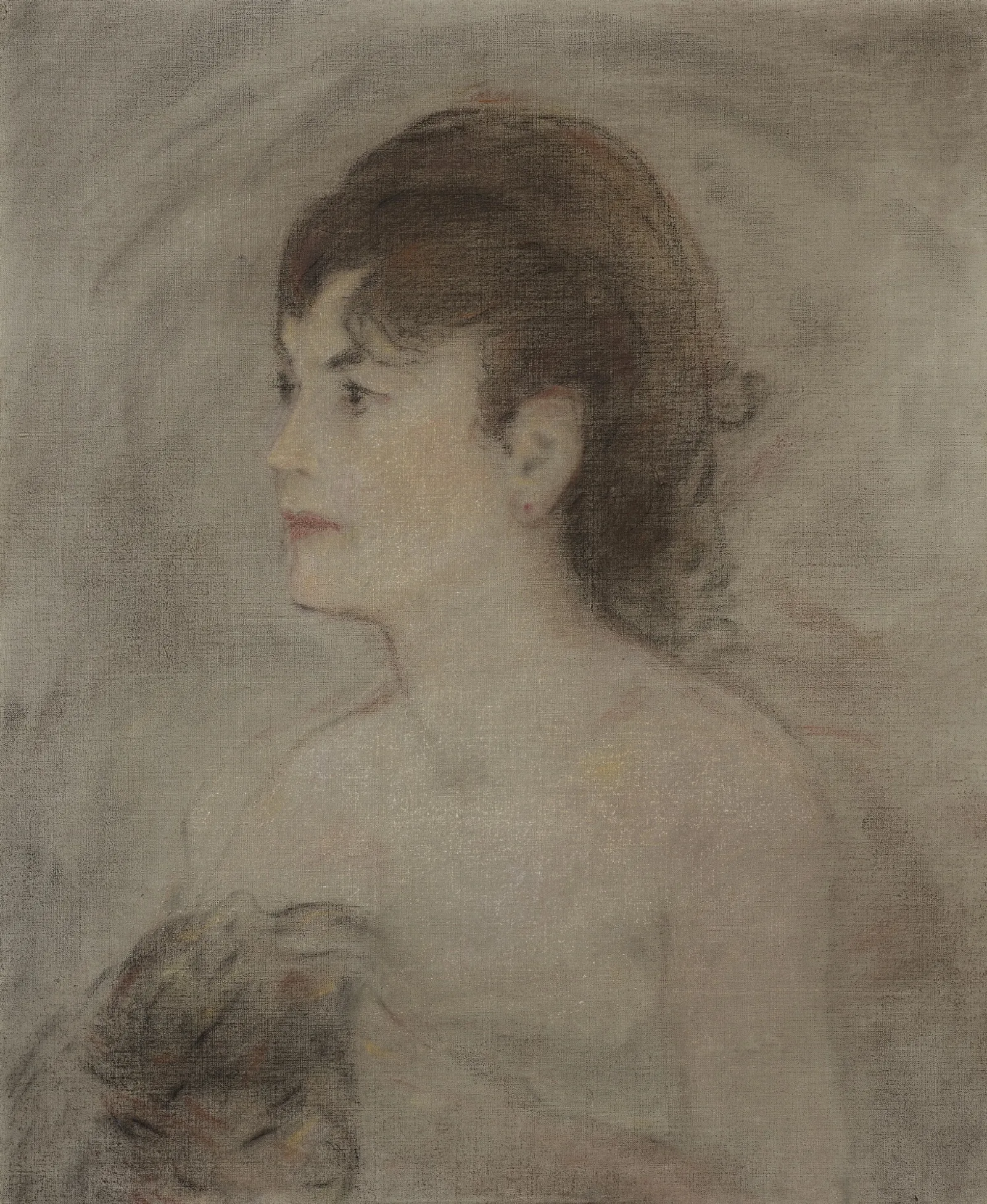 Jeune Femme Decollette Wall Art by Édouard Manet - Canvas Print