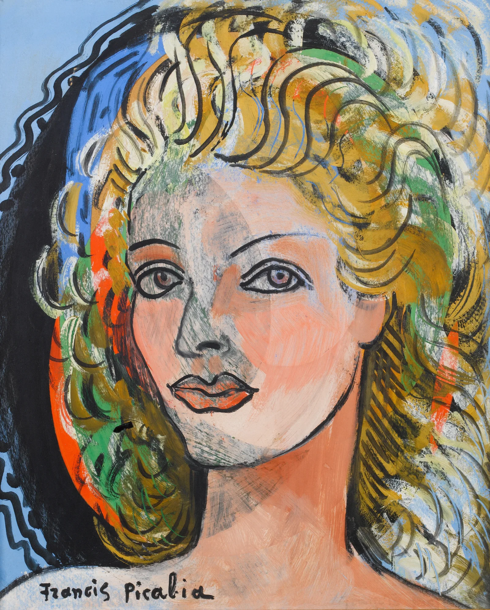 La Blonde Wall Art by Francis Picabia - Canvas Print
