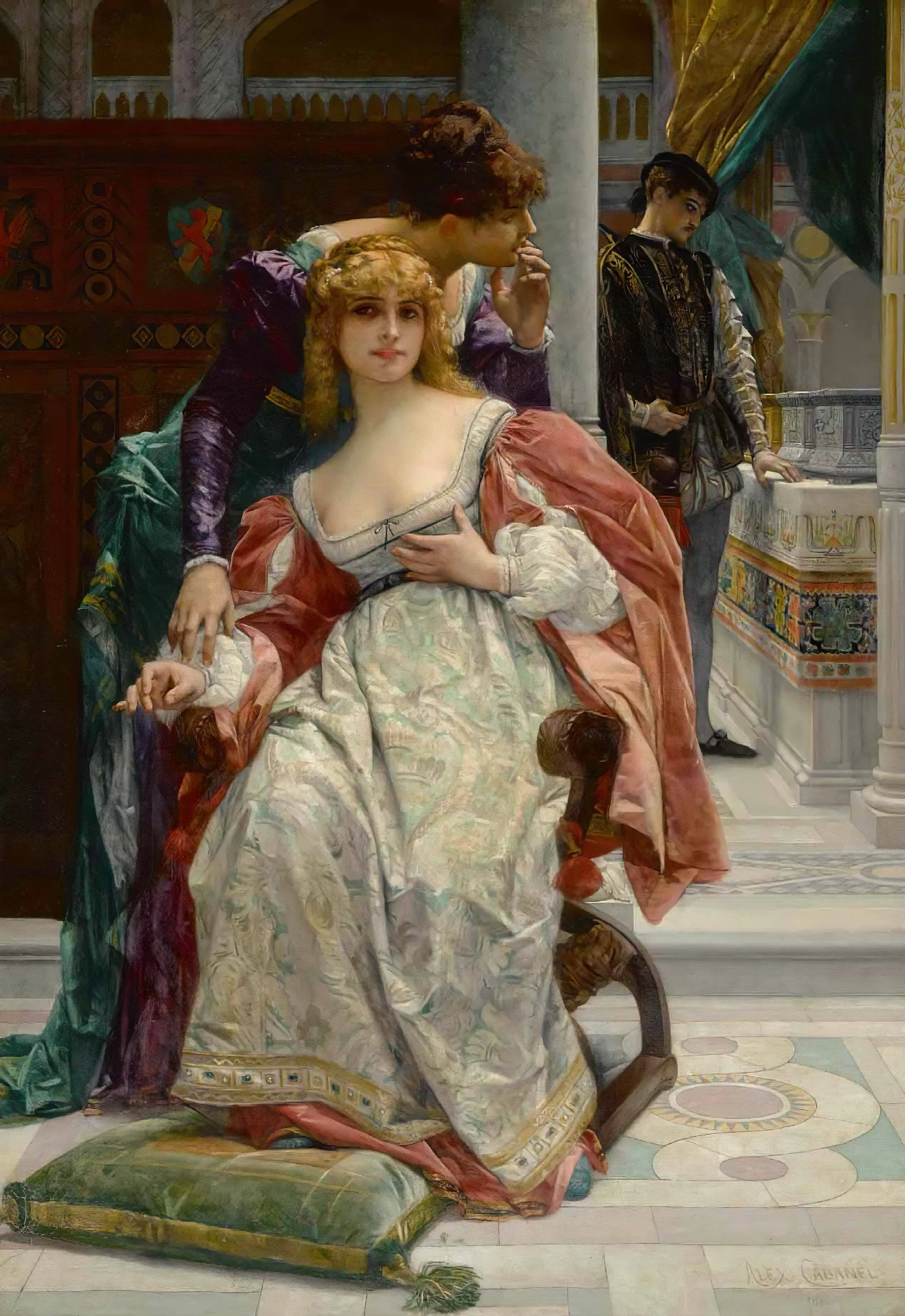La Belle Portia Wall Art by Alexandre Cabanel - Canvas Print
