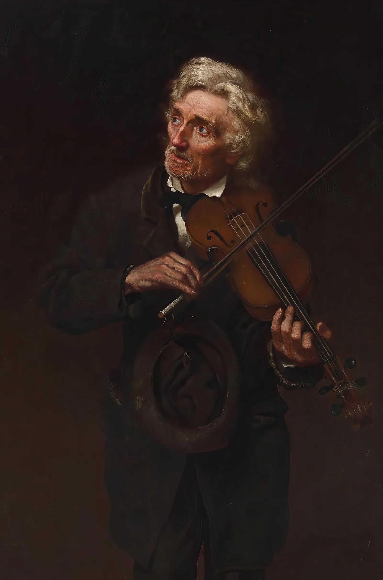 A Merry Air And A Sad Heart Wall Art by John George Brown - Canvas Print