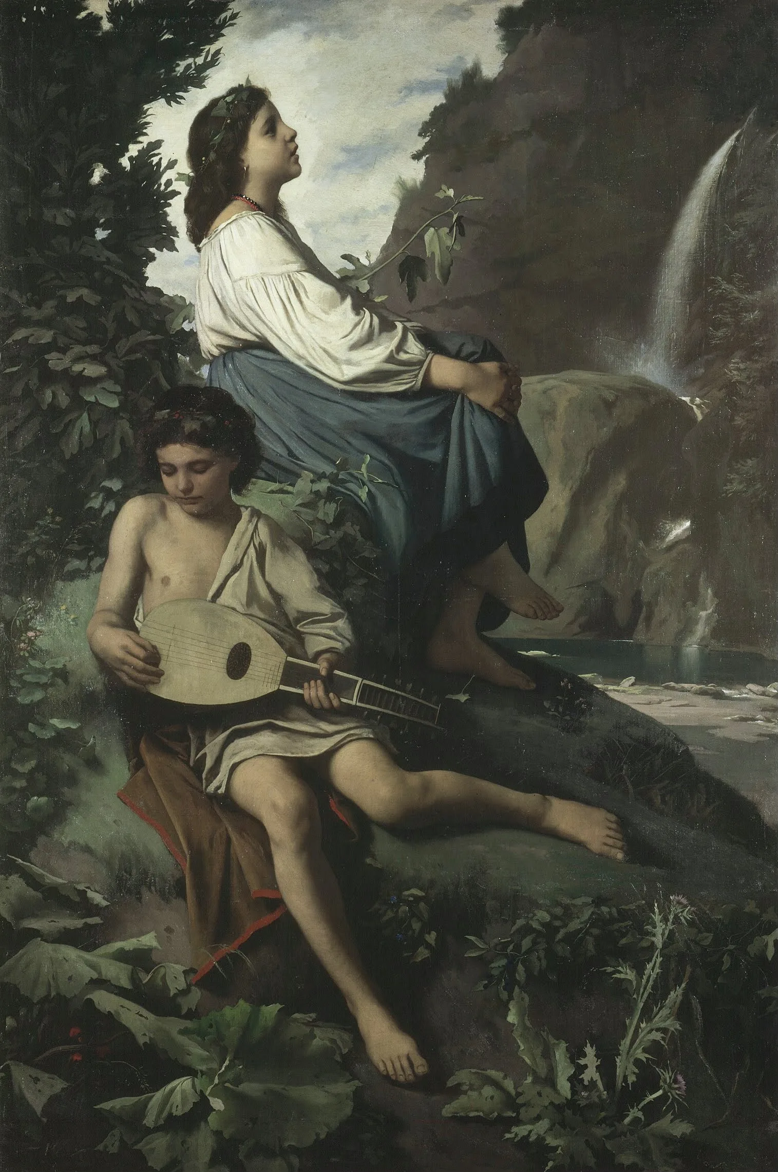 Ricordo Di Tivoli Wall Art by Anselm Feuerbach - Canvas Print