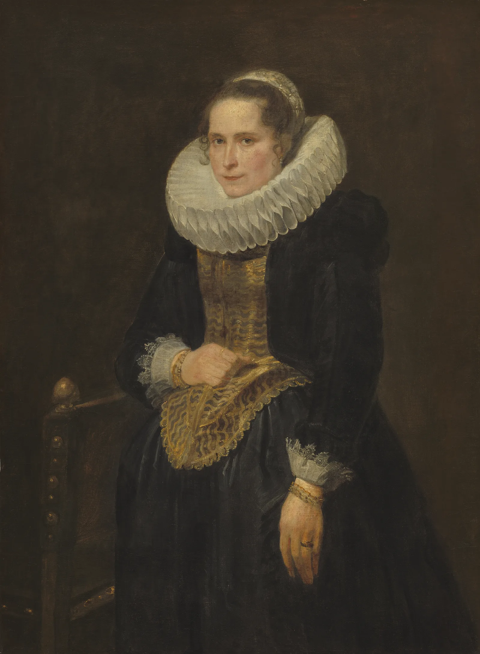 Portrait Of A Flemish Lady Wall Art by Anthony van Dyck - Canvas Print