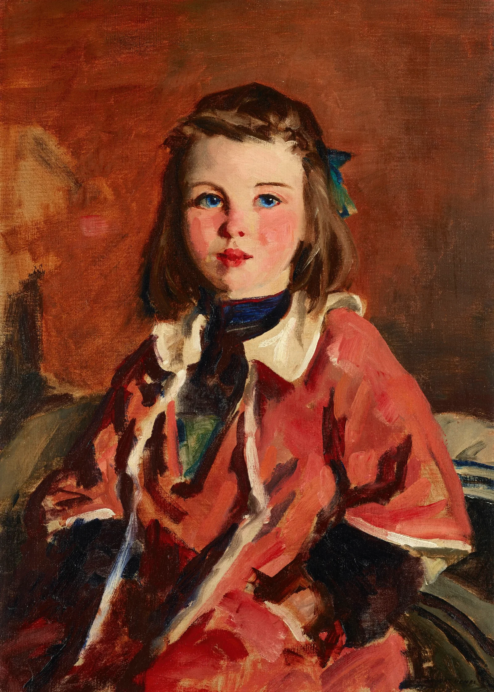 Irish Girl Wall Art by Robert Henri - Canvas Print