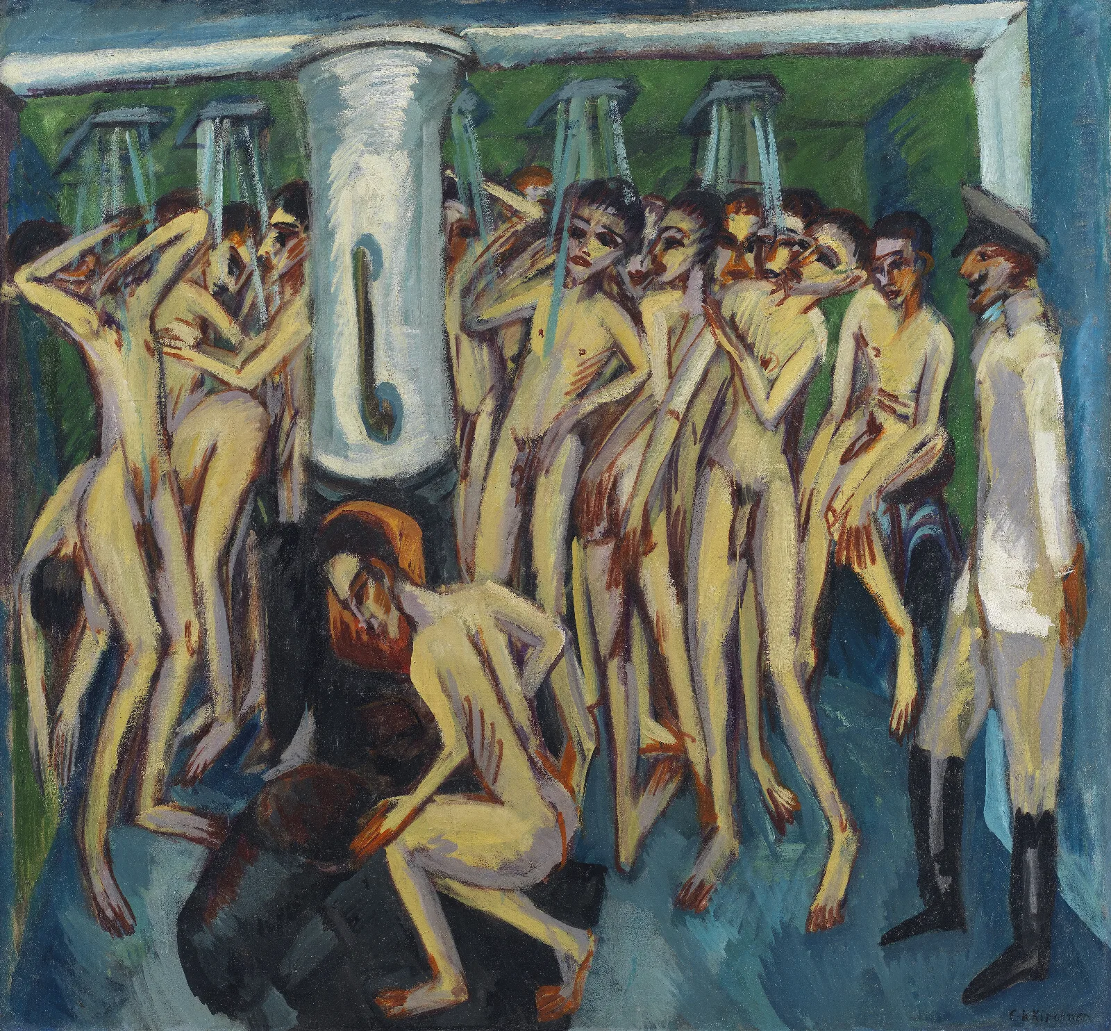Artillerymen Wall Art by Ernst Ludwig Kirchner - Canvas Print