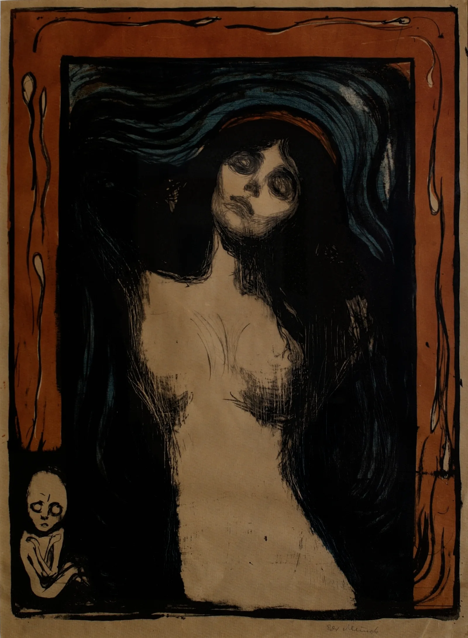 Madonna 7 Wall Art by Edvard Munch - Canvas Print