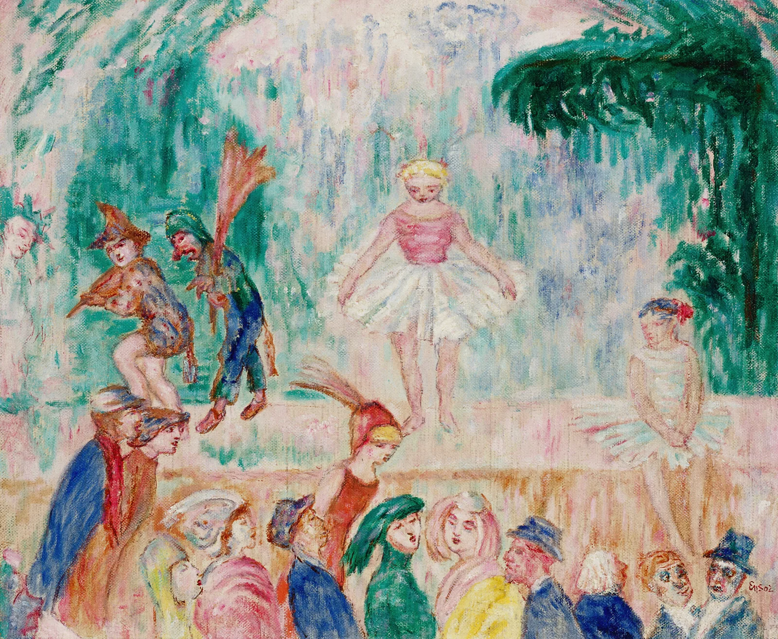 Petit Theatre Wall Art by James Ensor - Canvas Print