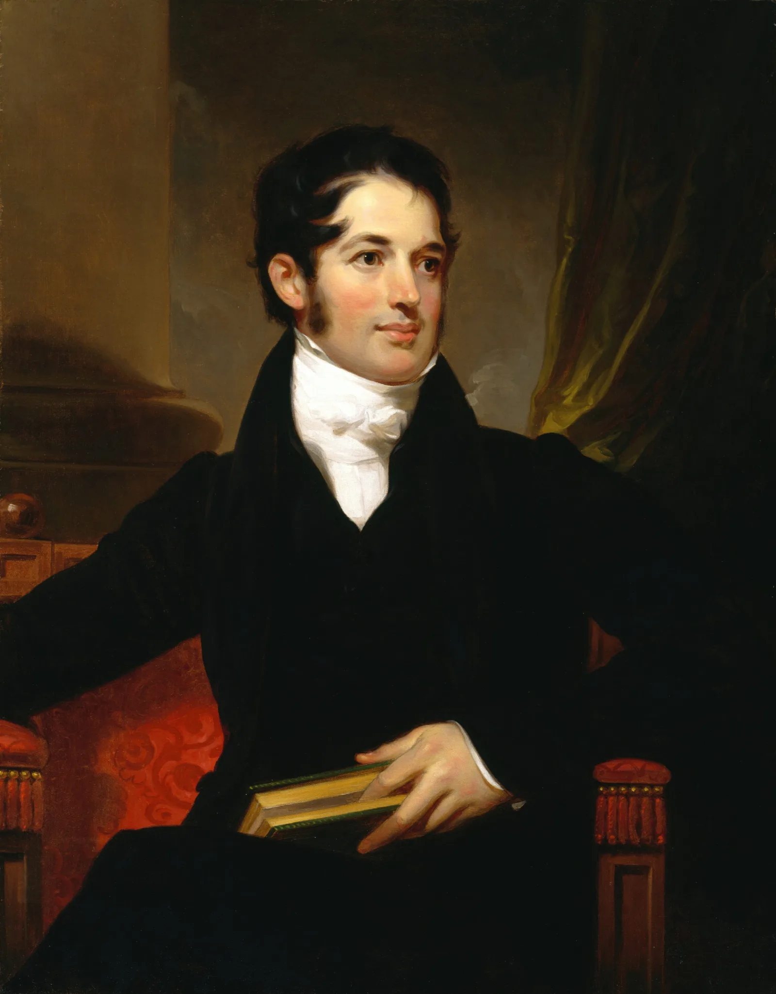 Portrait Of James Cornell Biddle 1795 1838 Wall Art by Thomas Sully - Canvas Print