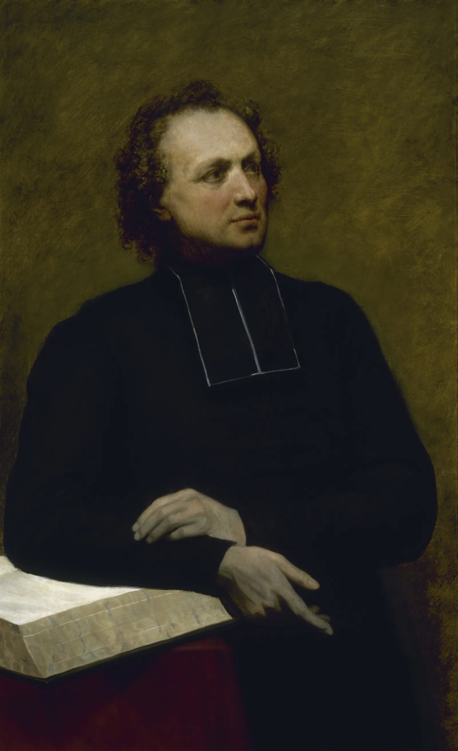 Portrait Of Father Gaspard Deguerry Wall Art by Ary Scheffer - Canvas Print