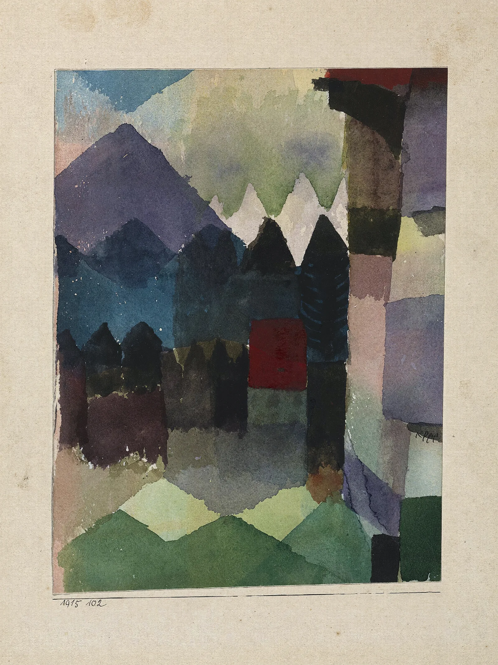 Fohn Im Marcschen Garten Wall Art by Paul Klee - Canvas Print