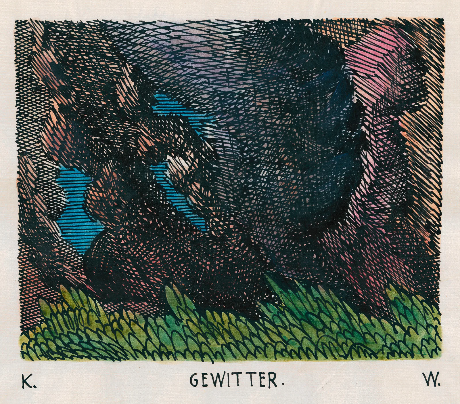 Gewitter Wall Art by Karl Wiener - Canvas Print