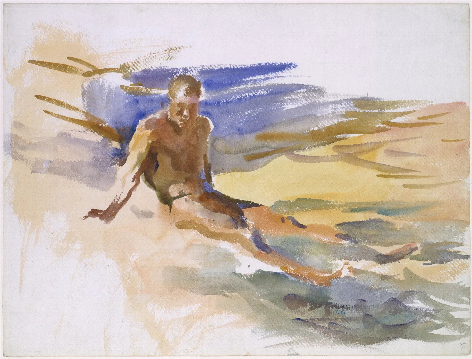 Bather Florida Wall Art by John Singer Sargent - Canvas Print