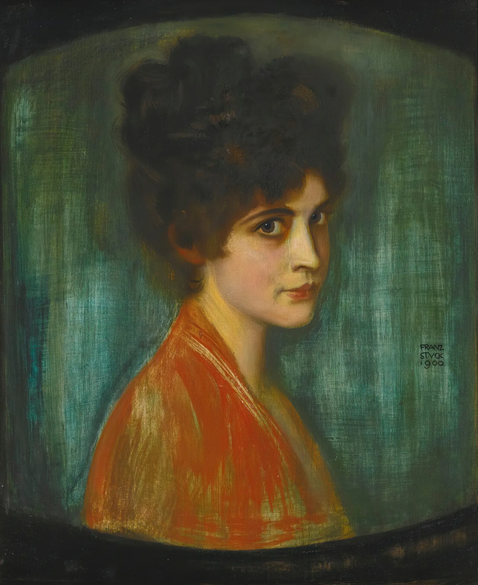 Frau Feez Wall Art by Franz von Stuck - Canvas Print