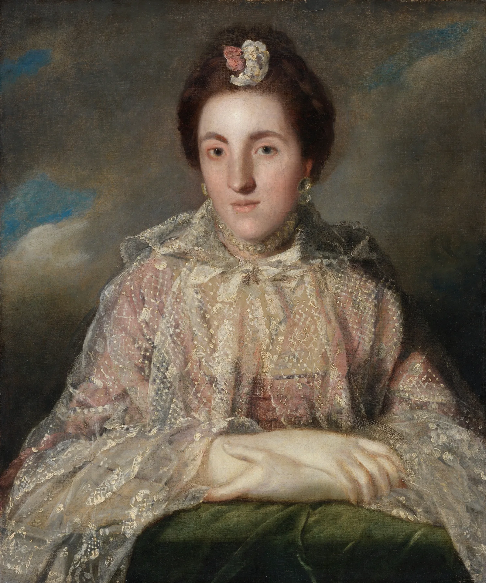 Portrait Of Mrs William Fortescue 1733 1820 Later Countess Of Clermont Wall Art by Sir Joshua Reynolds - Canvas Print
