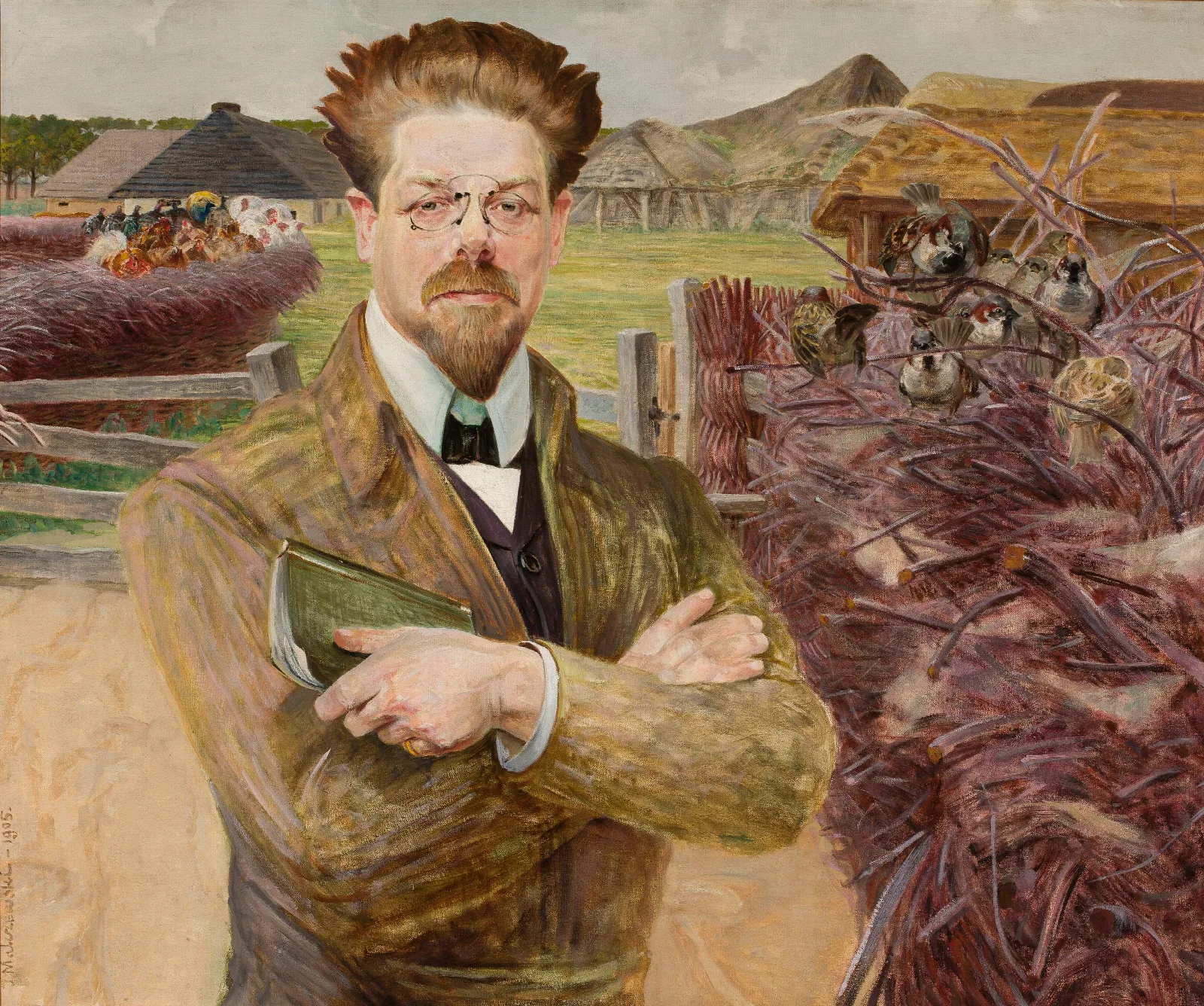 Portrait Of Wladyslaw Reymont Wall Art by Jacek Malczewski - Canvas Print