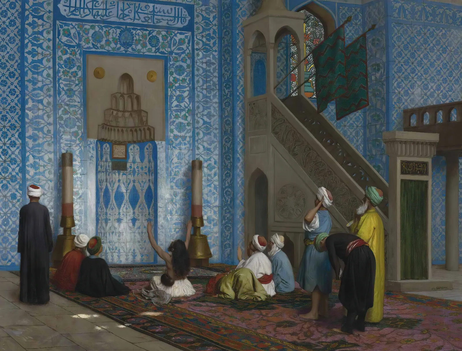 Rustem Pasha Mosque Istanbul Wall Art by Jean-Léon Gérôme - Canvas Print