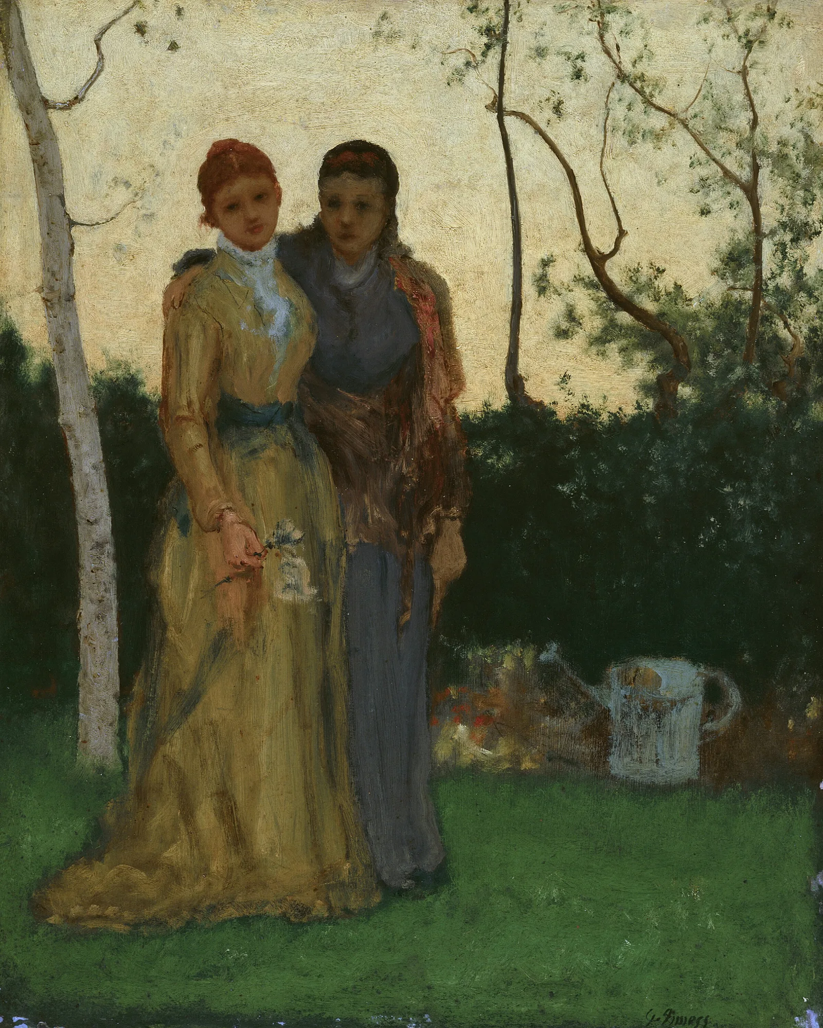 The Sisters 3 Wall Art by George Inness - Canvas Print