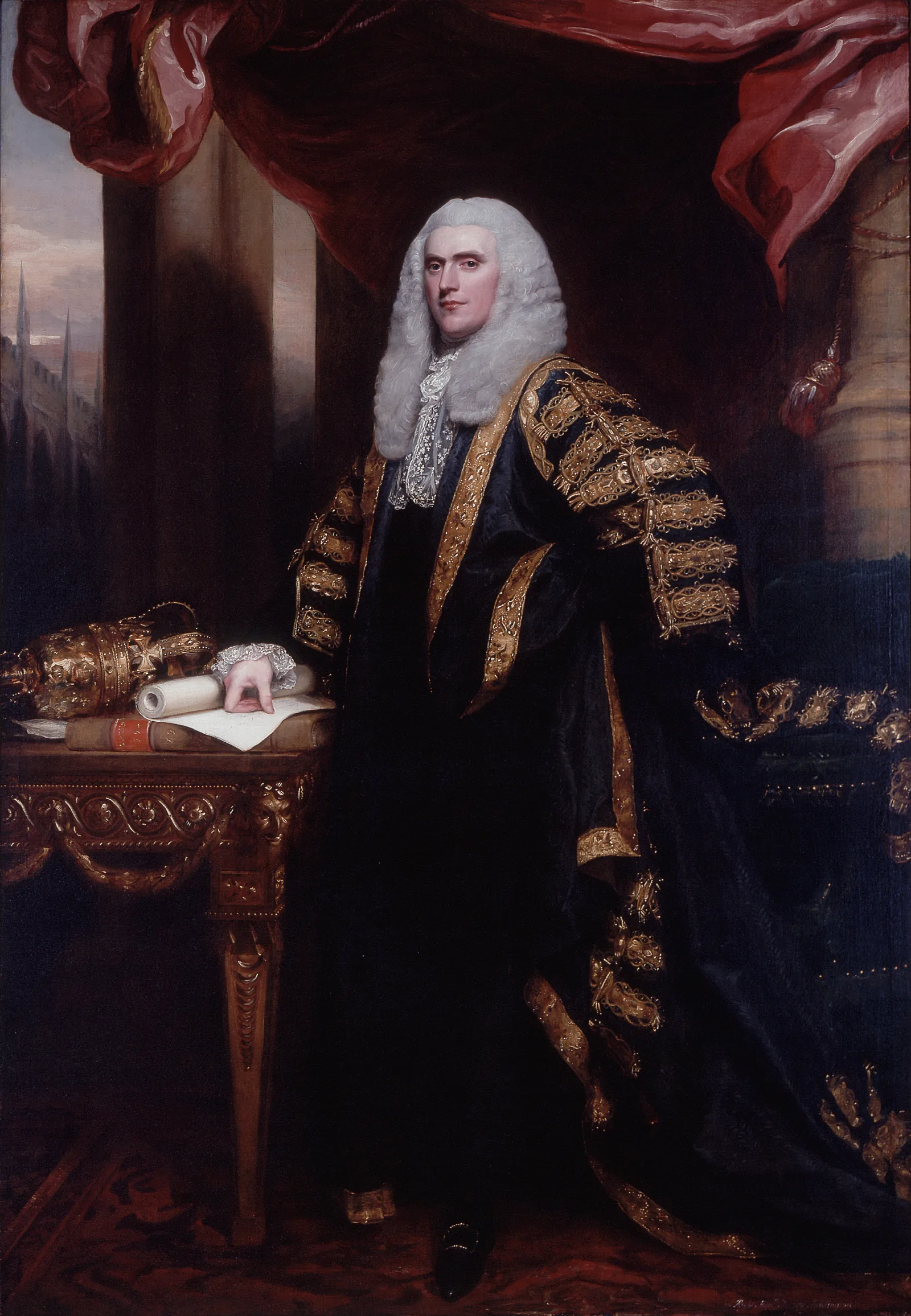 Henry Addington First Viscount Sidmouth Wall Art by John Singleton Copley - Canvas Print