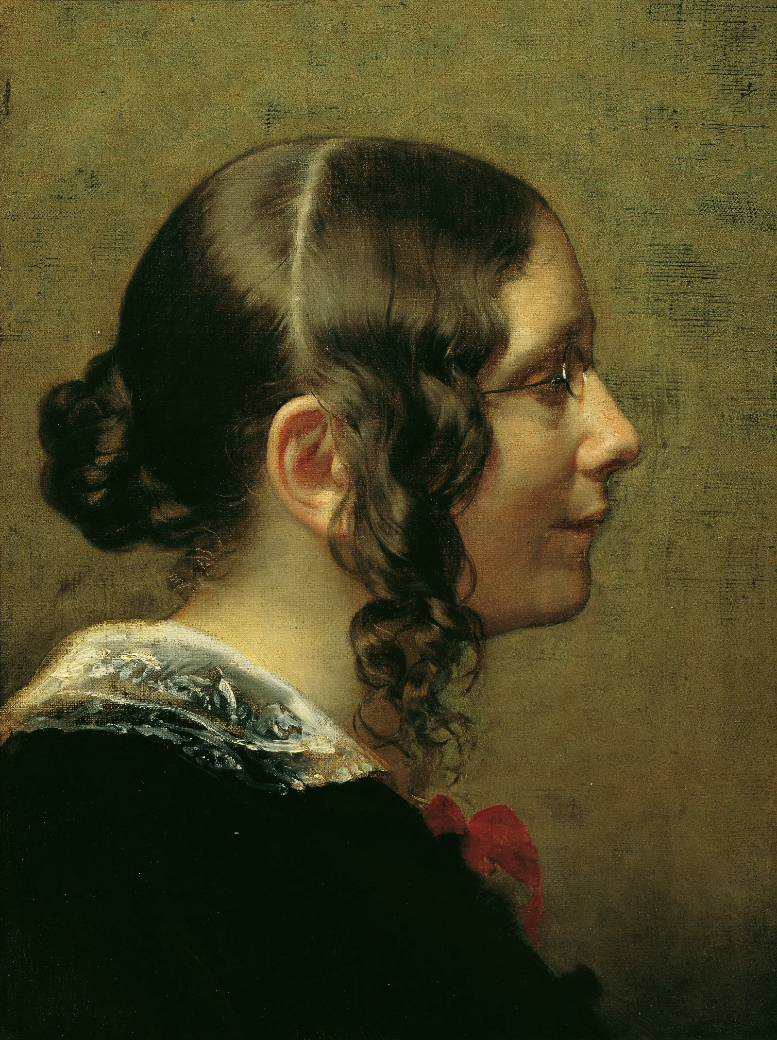 Luise Pfeiffer Nathusius Wall Art by Friedrich von Amerling - Canvas Print