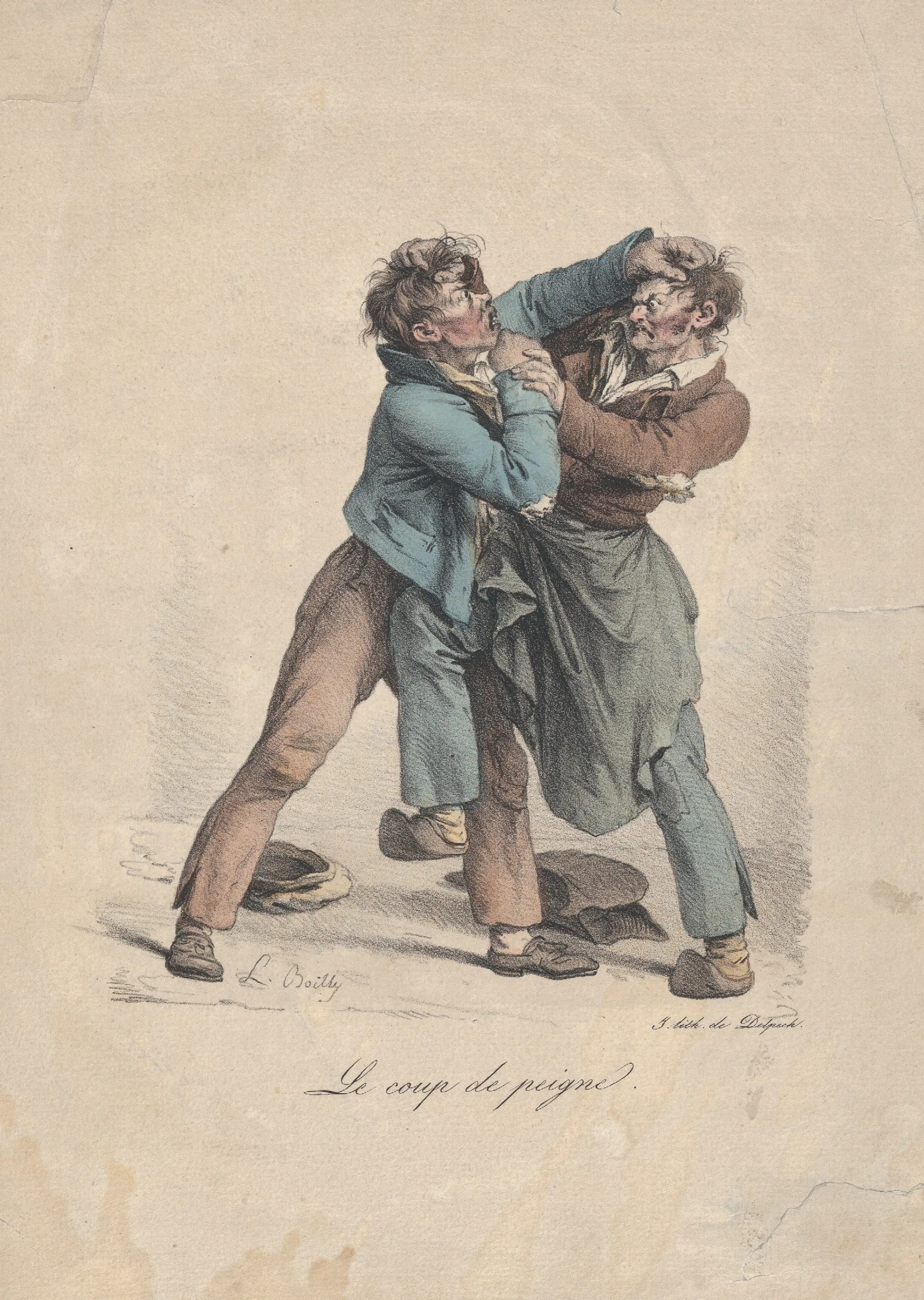 The Comb Punch Wall Art by Louis-Léopold Boilly - Canvas Print