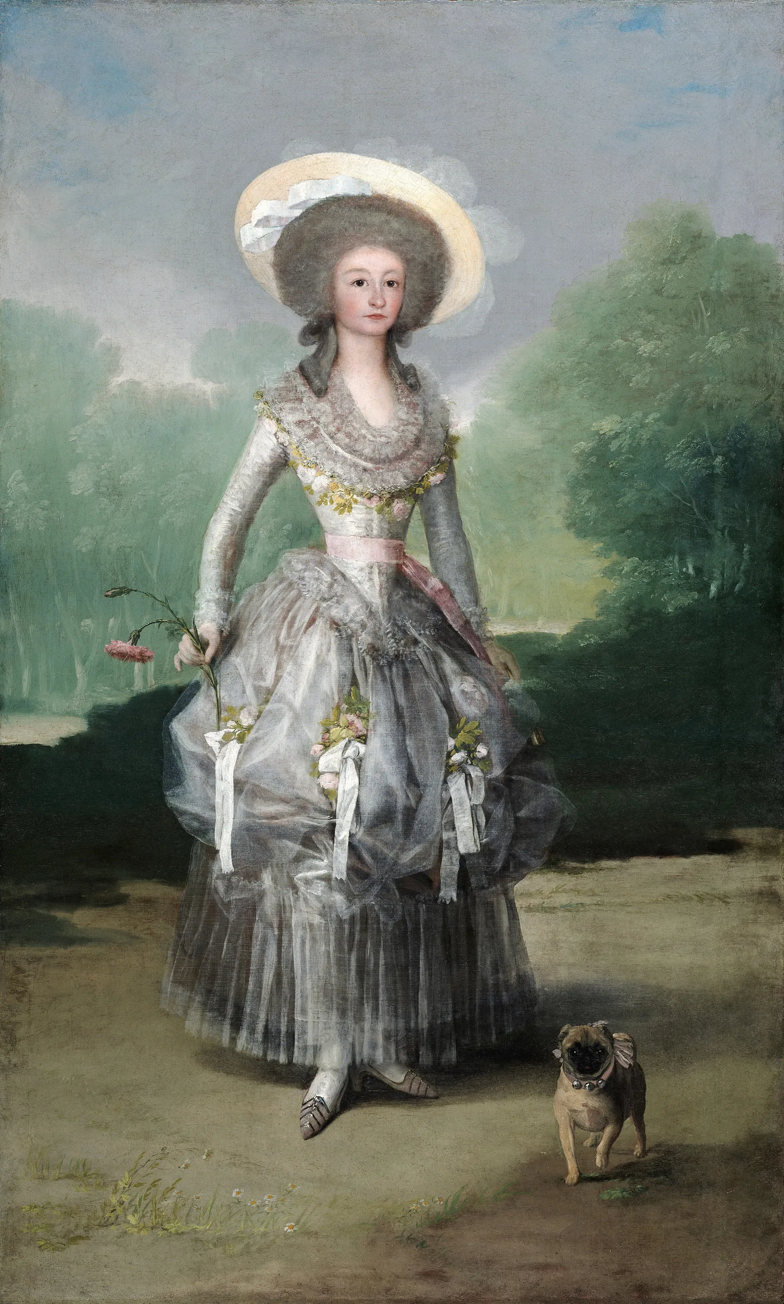 The Marquesa De Pontejos Wall Art by Francisco de Goya - Canvas Print