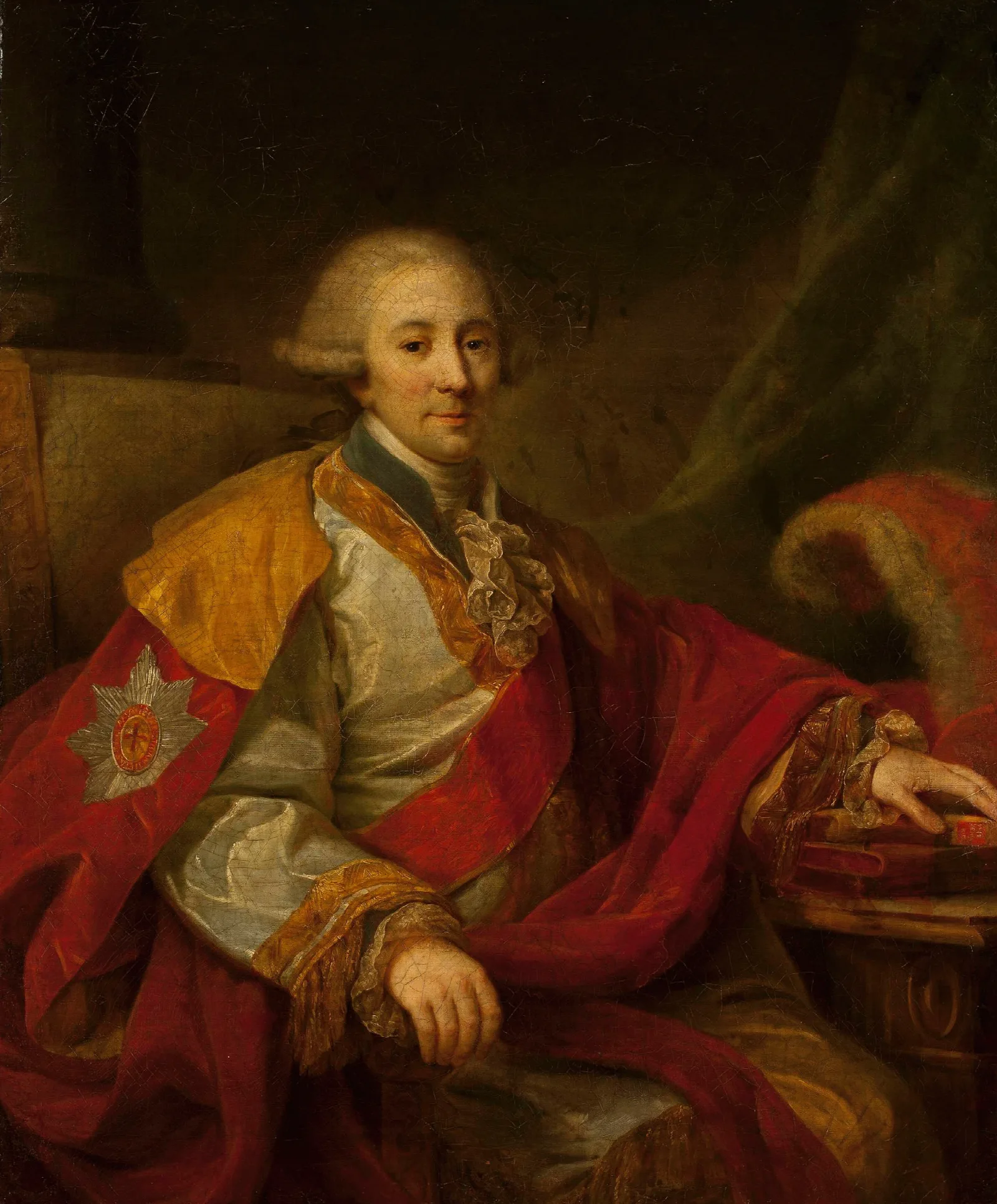 Portrait Of A Dignitary Wall Art by Johann Baptist von Lampi the Elder - Canvas Print