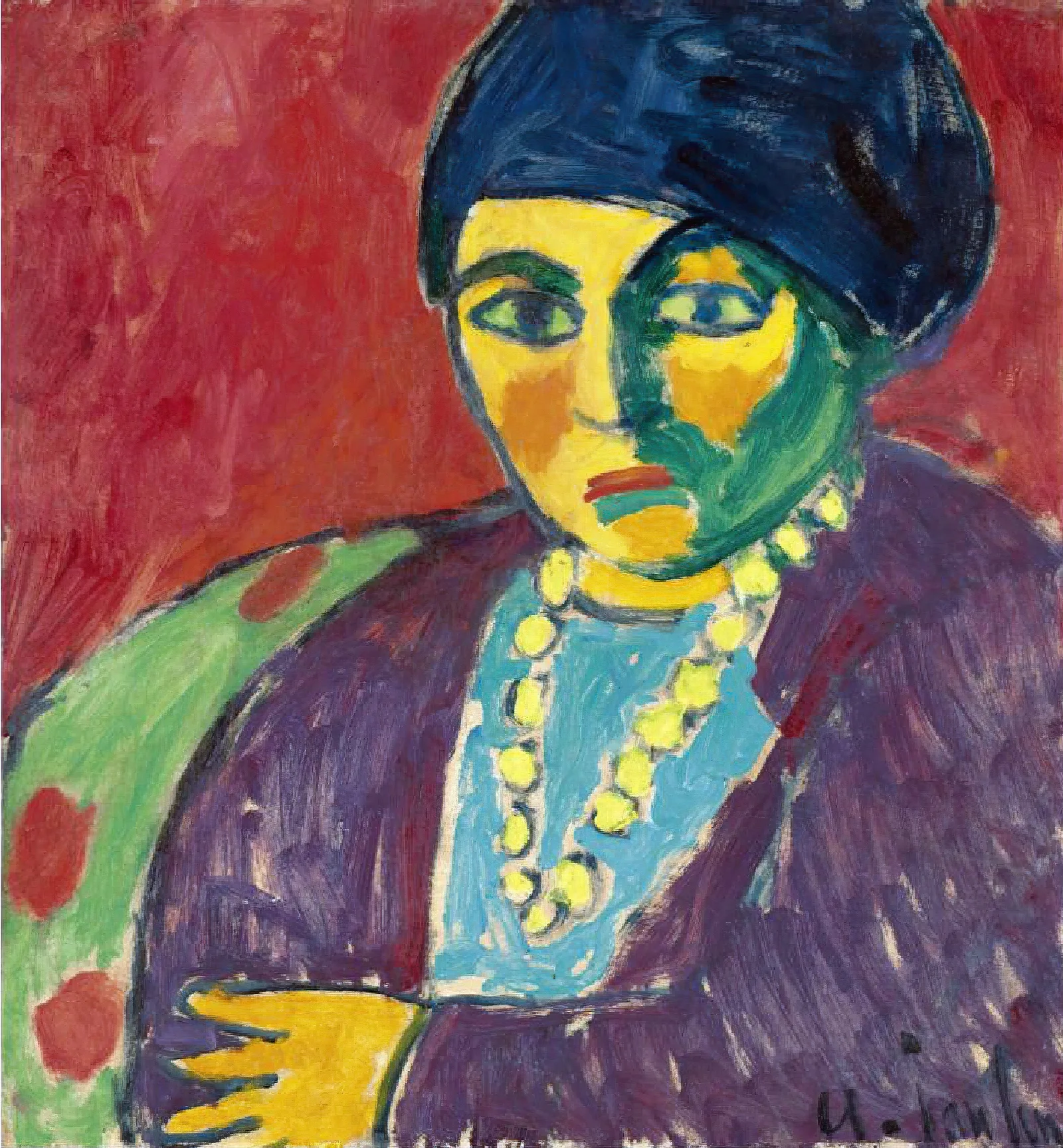 Female Head Helene Wall Art by Alexej von Jawlensky - Canvas Print