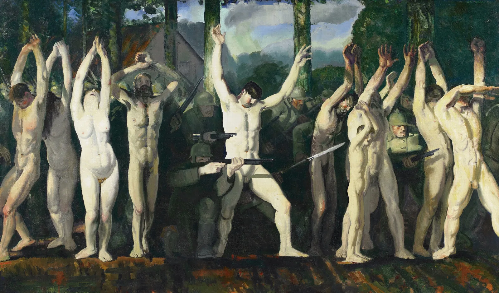 The Barricade Wall Art by George Wesley Bellows - Canvas Print