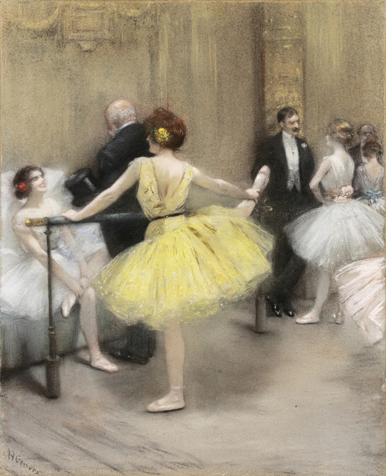 Ballerinas Wall Art by Henri Gervex - Canvas Print