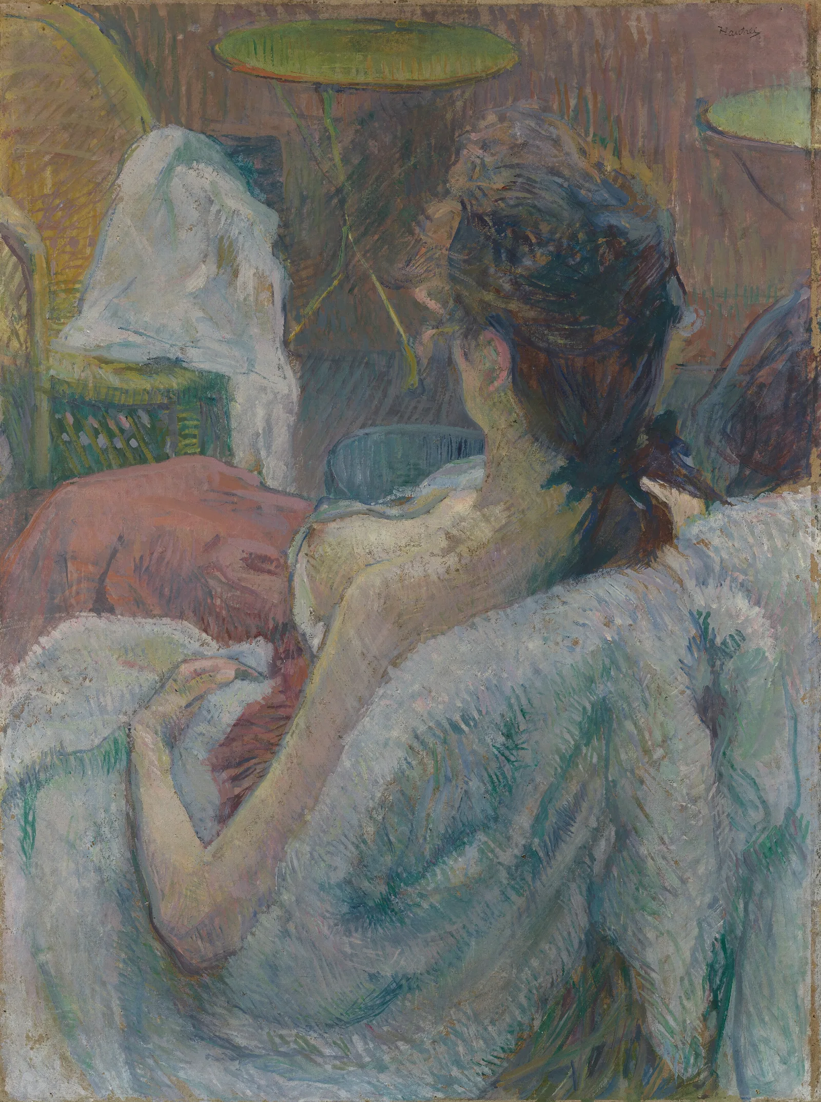 The Model Resting Wall Art by Henri de Toulouse-Lautrec - Canvas Print