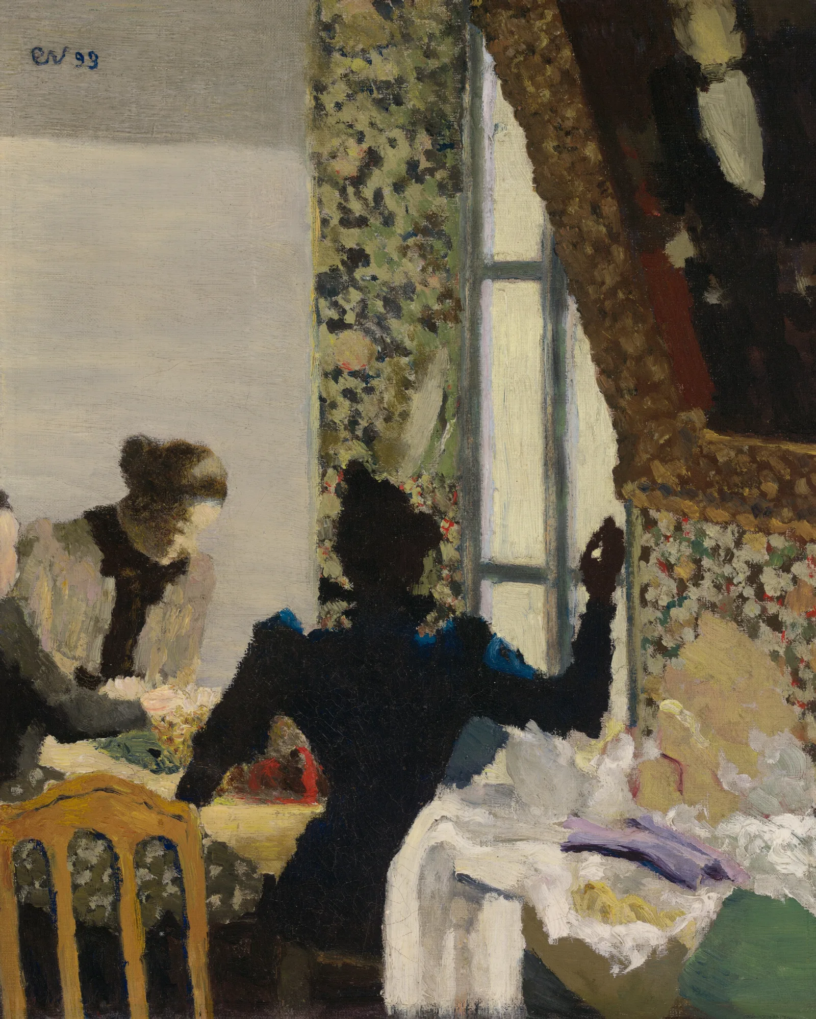 Laiguillee The Thread 2 Wall Art by Édouard Vuillard - Canvas Print