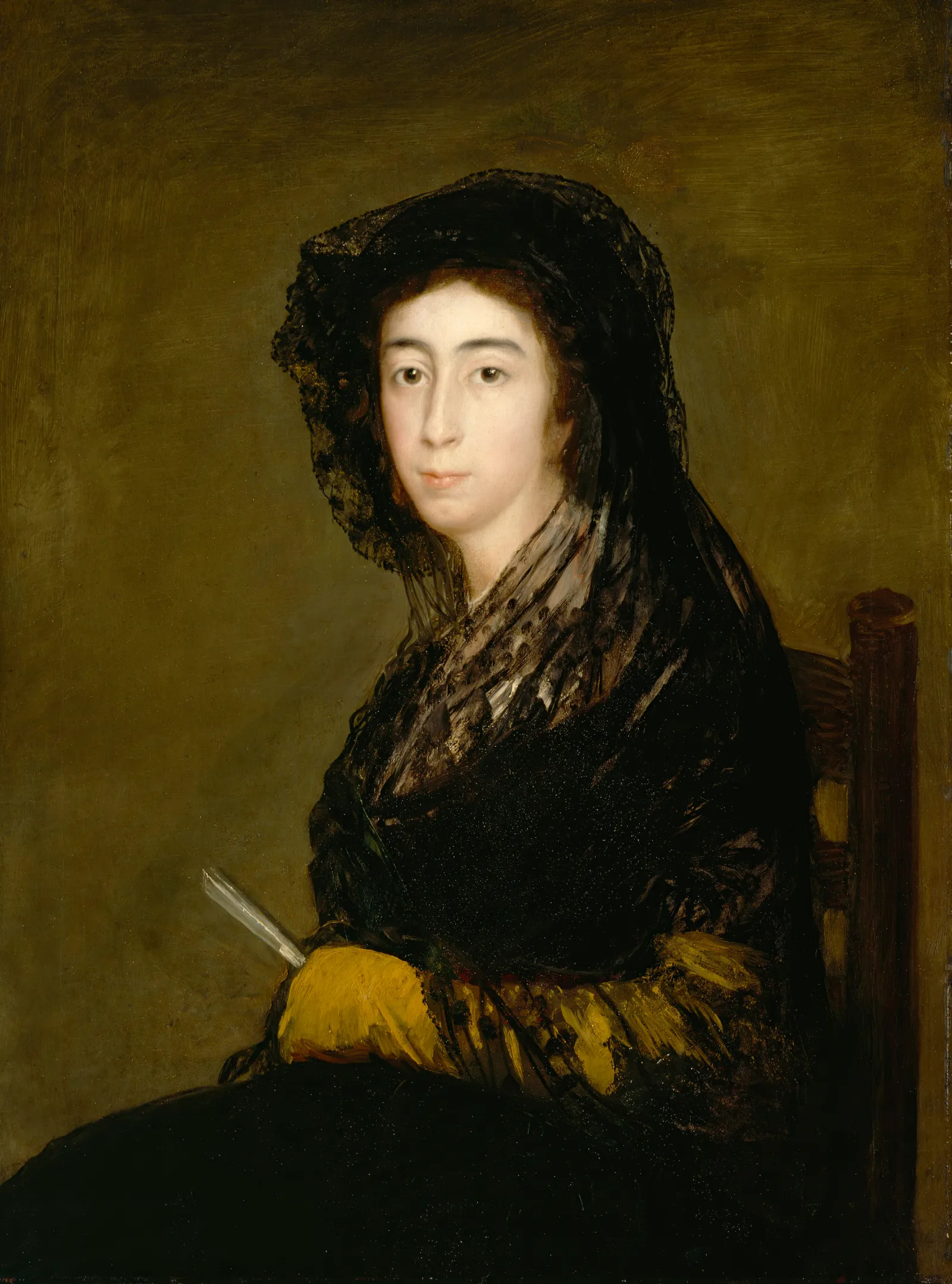 Dona Amalia Bonells De Costa Wall Art by Francisco de Goya - Canvas Print