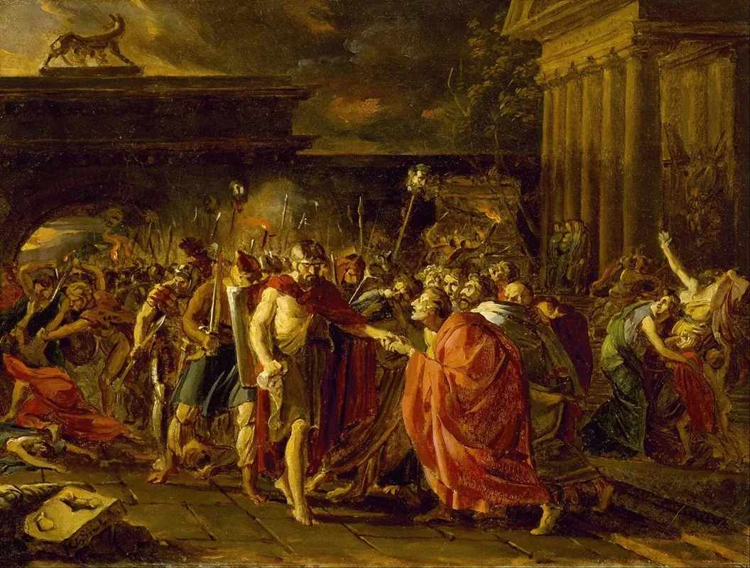 Marius Returning To Rome Wall Art by François Gérard - Canvas Print
