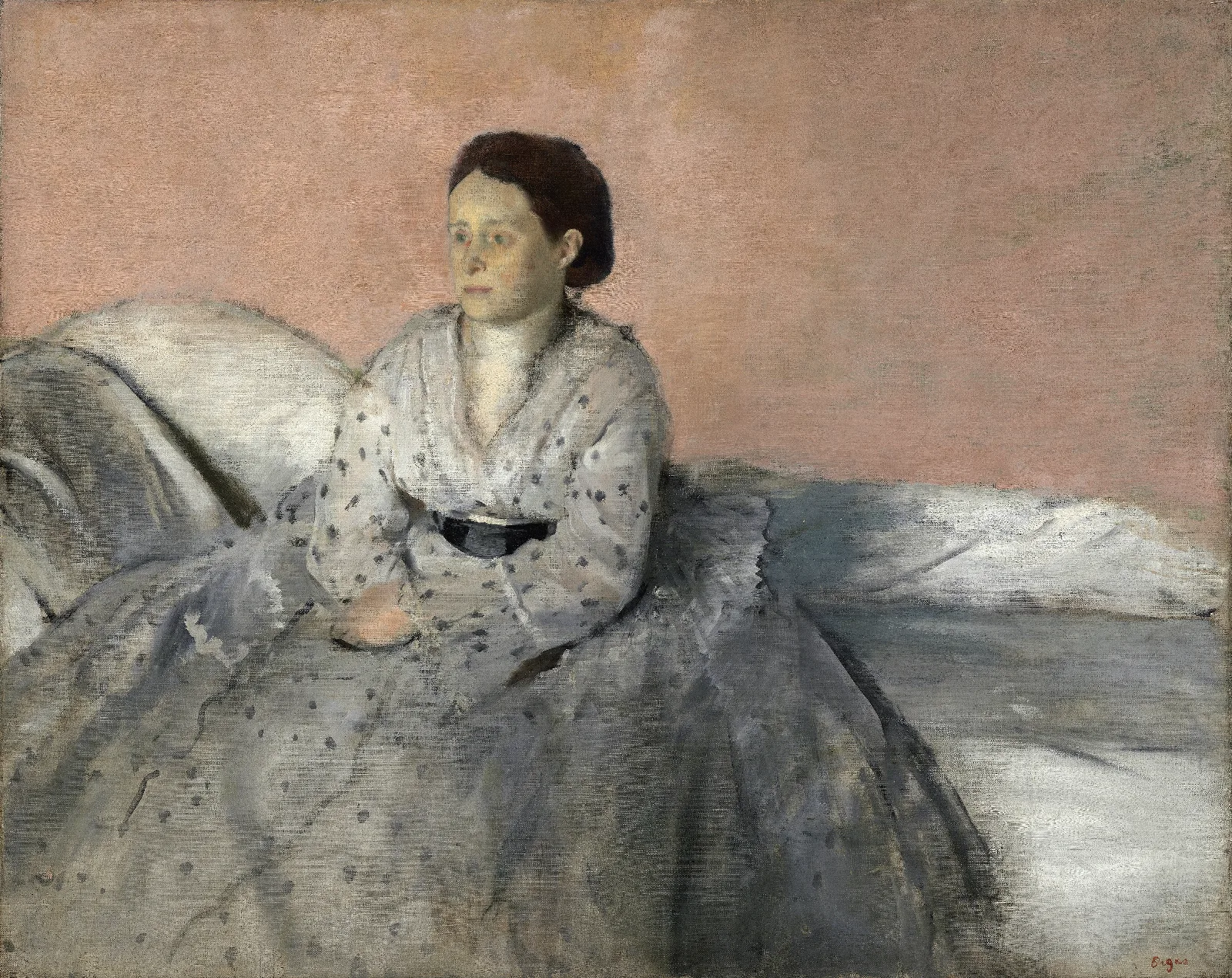 Madame Rene De Gas Wall Art by Edgar Degas - Canvas Print