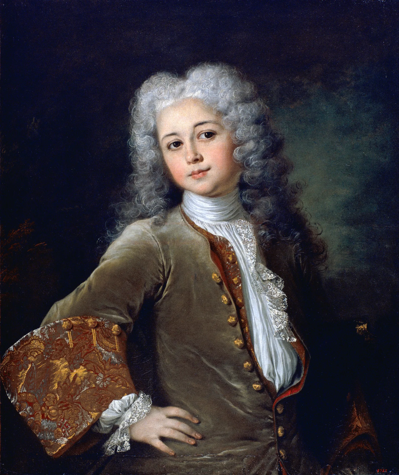 Portrait Of A Young Man With A Wig Wall Art by Nicolas de Largillière - Canvas Print