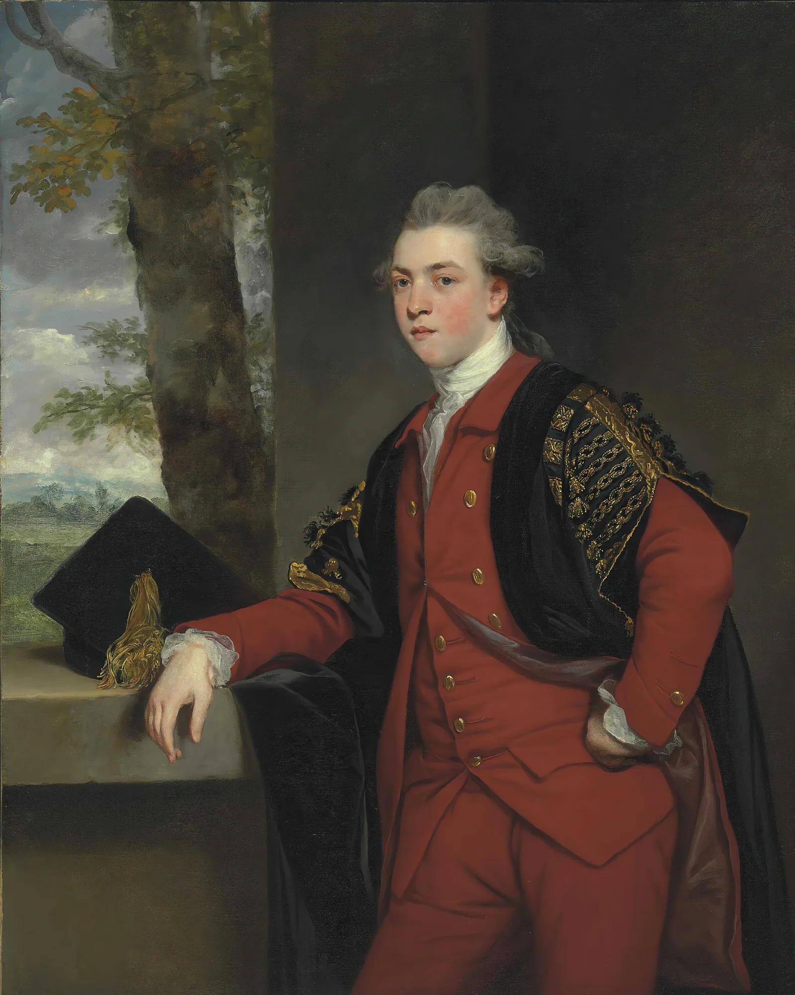 Portrait Of Francis Basset Later 1st Baron De Dunstanville And Basset 1757 1835 Wall Art by Sir Joshua Reynolds - Canvas Print