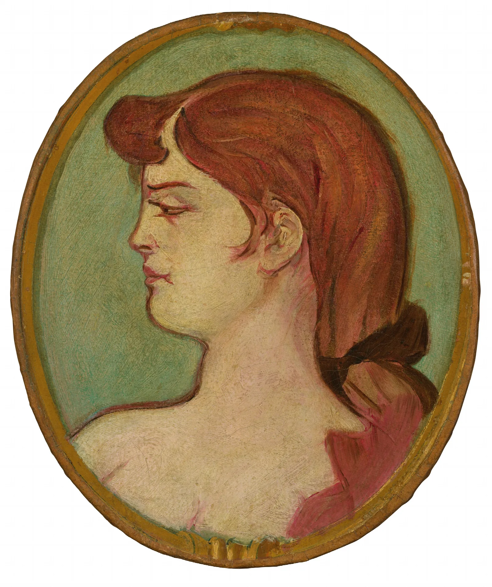 Portrait De Femme 41 Wall Art by Henri de Toulouse-Lautrec - Canvas Print