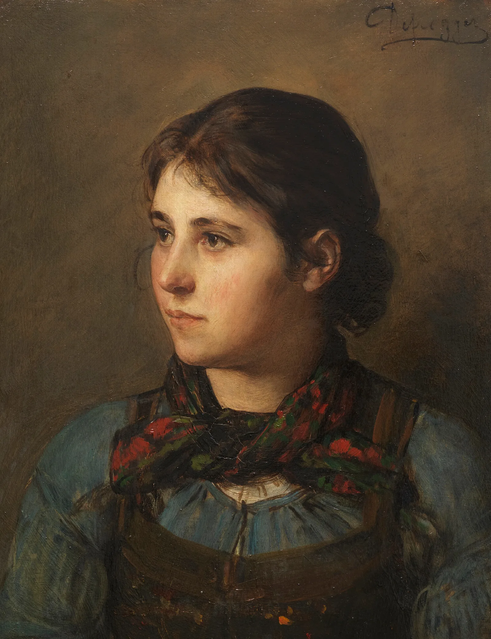 Slenei Wall Art by Franz von Defregger - Canvas Print