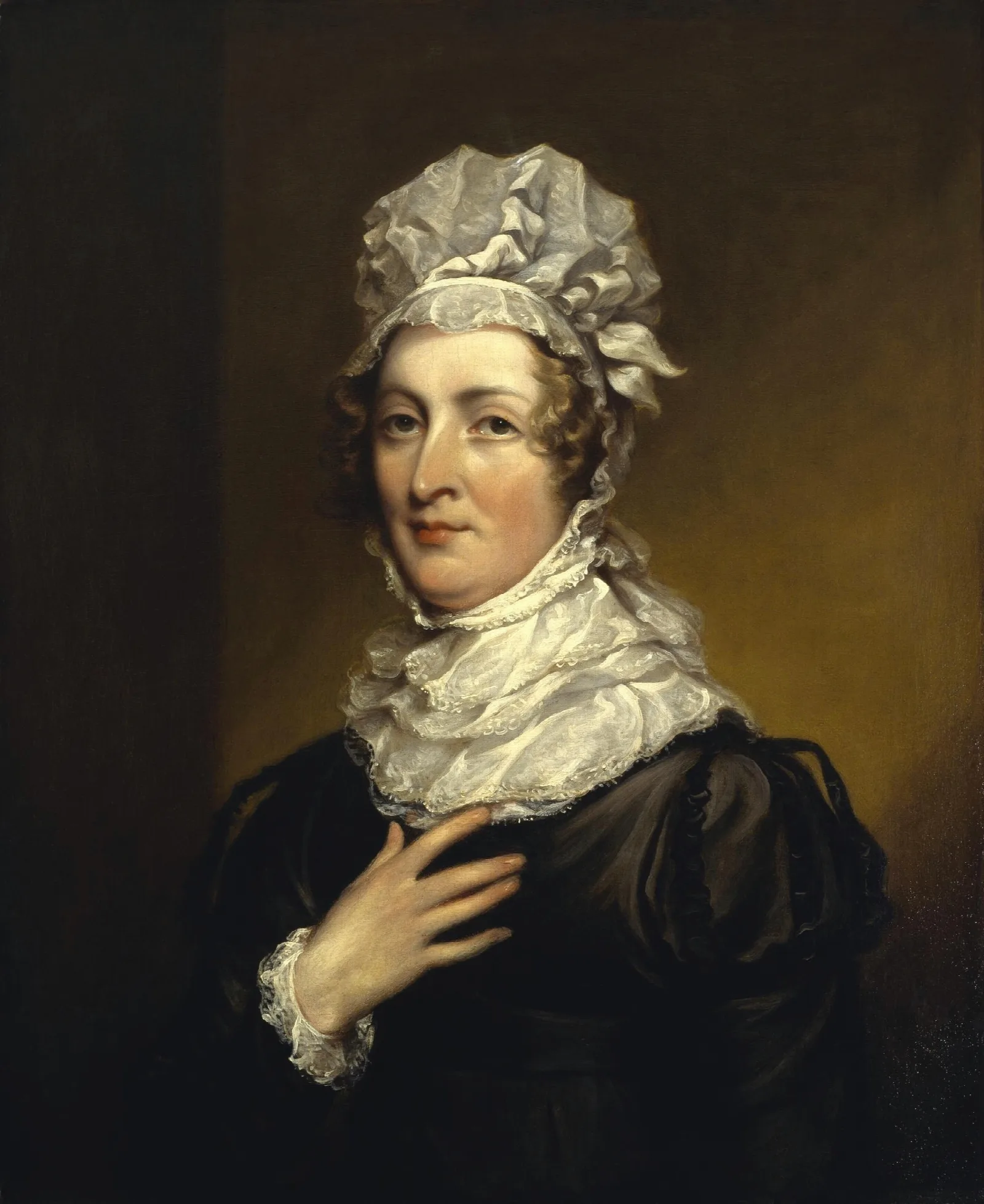Portrait Of Mrs John Trumbull Wall Art by John Trumbull - Canvas Print
