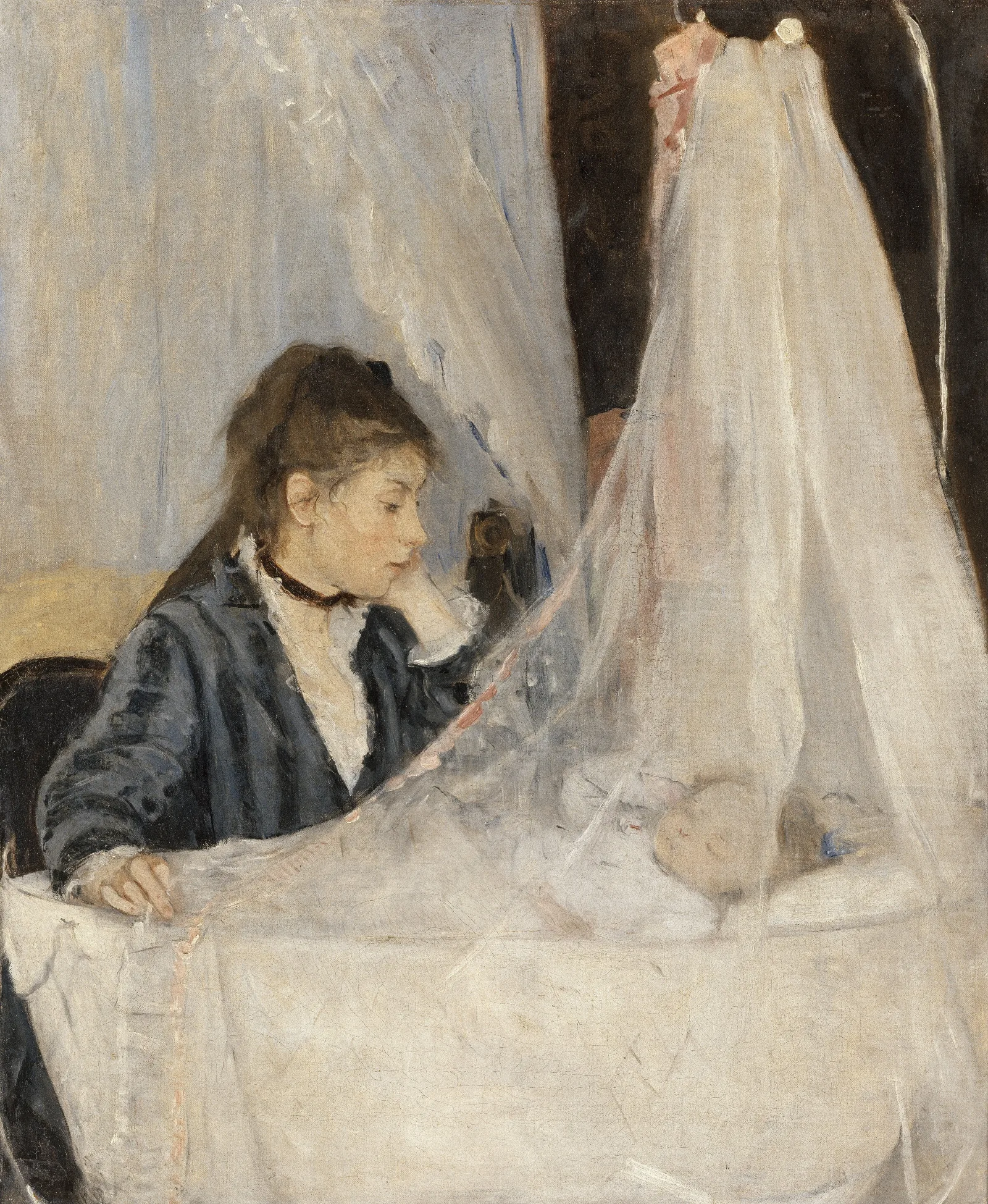 The Cradle Wall Art by Berthe Morisot - Canvas Print
