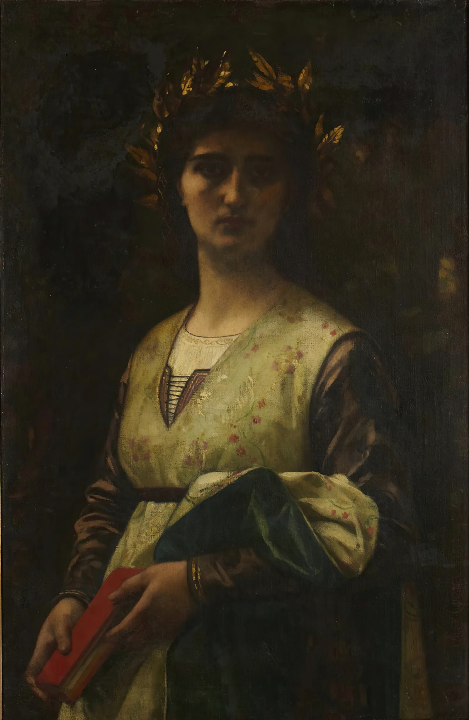 Petrarchs Laura Wall Art by Alexandre Cabanel - Canvas Print