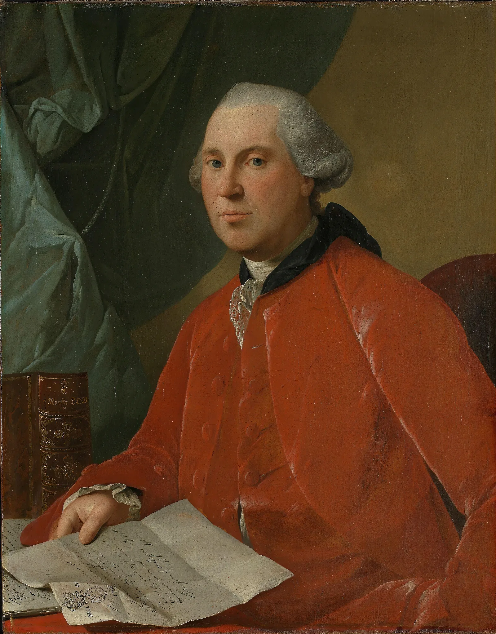 Portrett Av Lauritz Christian Steen Wall Art by Jens Juel - Canvas Print