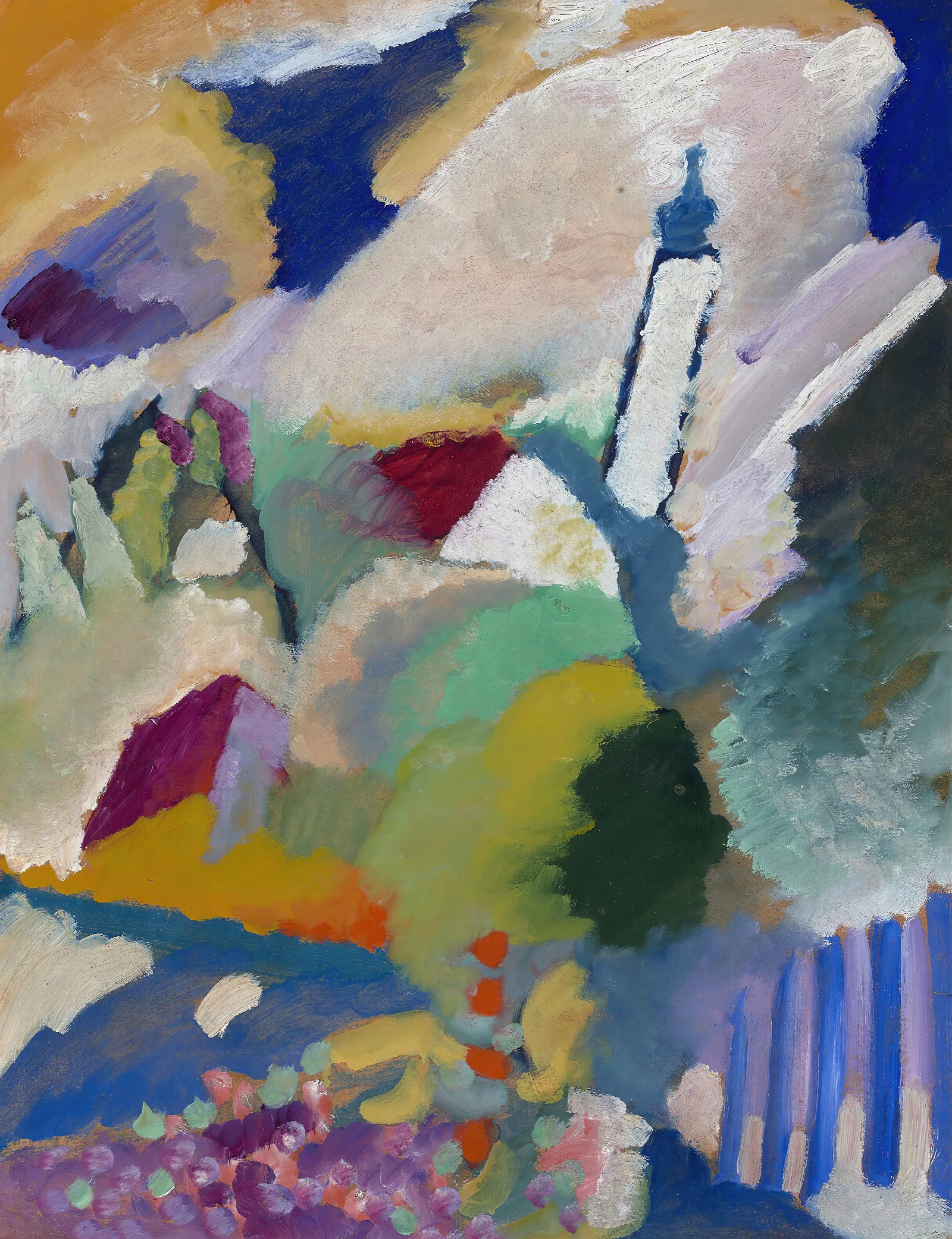 Murnau With Church I Wall Art by Wassily Kandinsky - Canvas Print