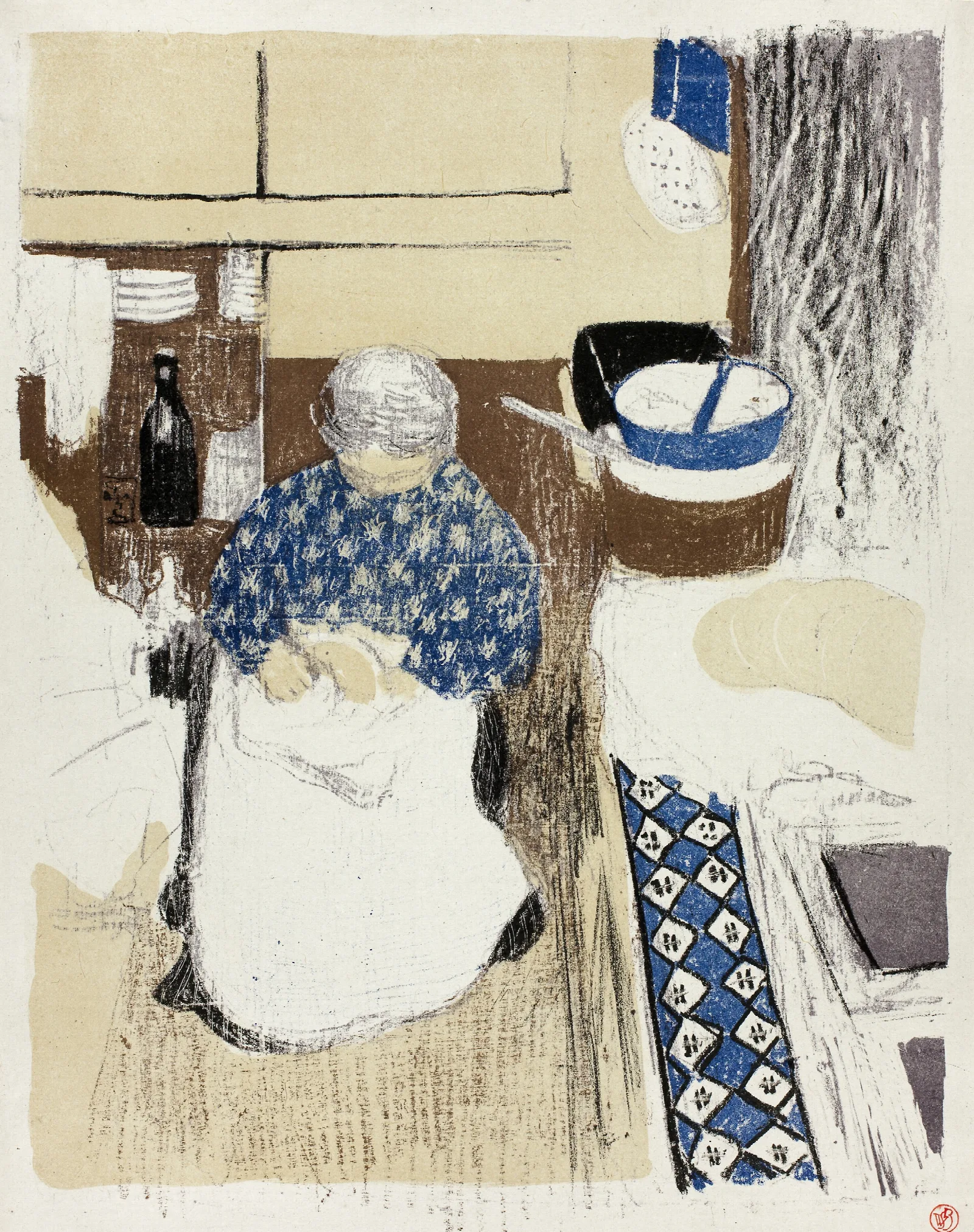 The Cook Plate Eleven From Landscapes And Interiors Wall Art by Édouard Vuillard - Canvas Print