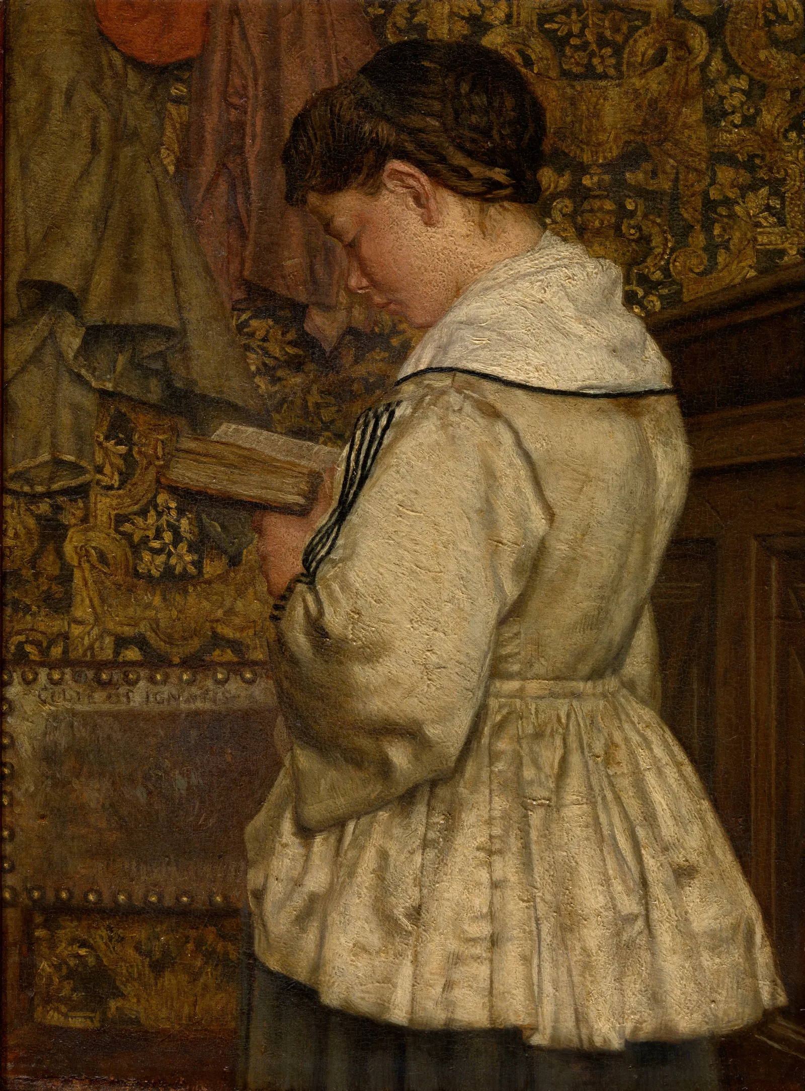 Woman Reading 14 Wall Art by Henri de Braekeleer - Canvas Print