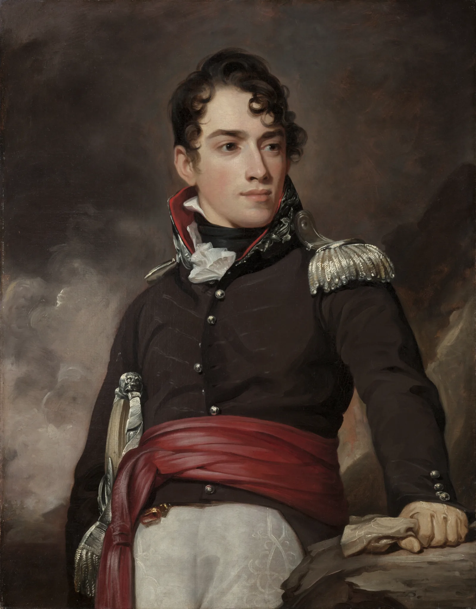 Portrait Of Jean Terford David Wall Art by Thomas Sully - Canvas Print