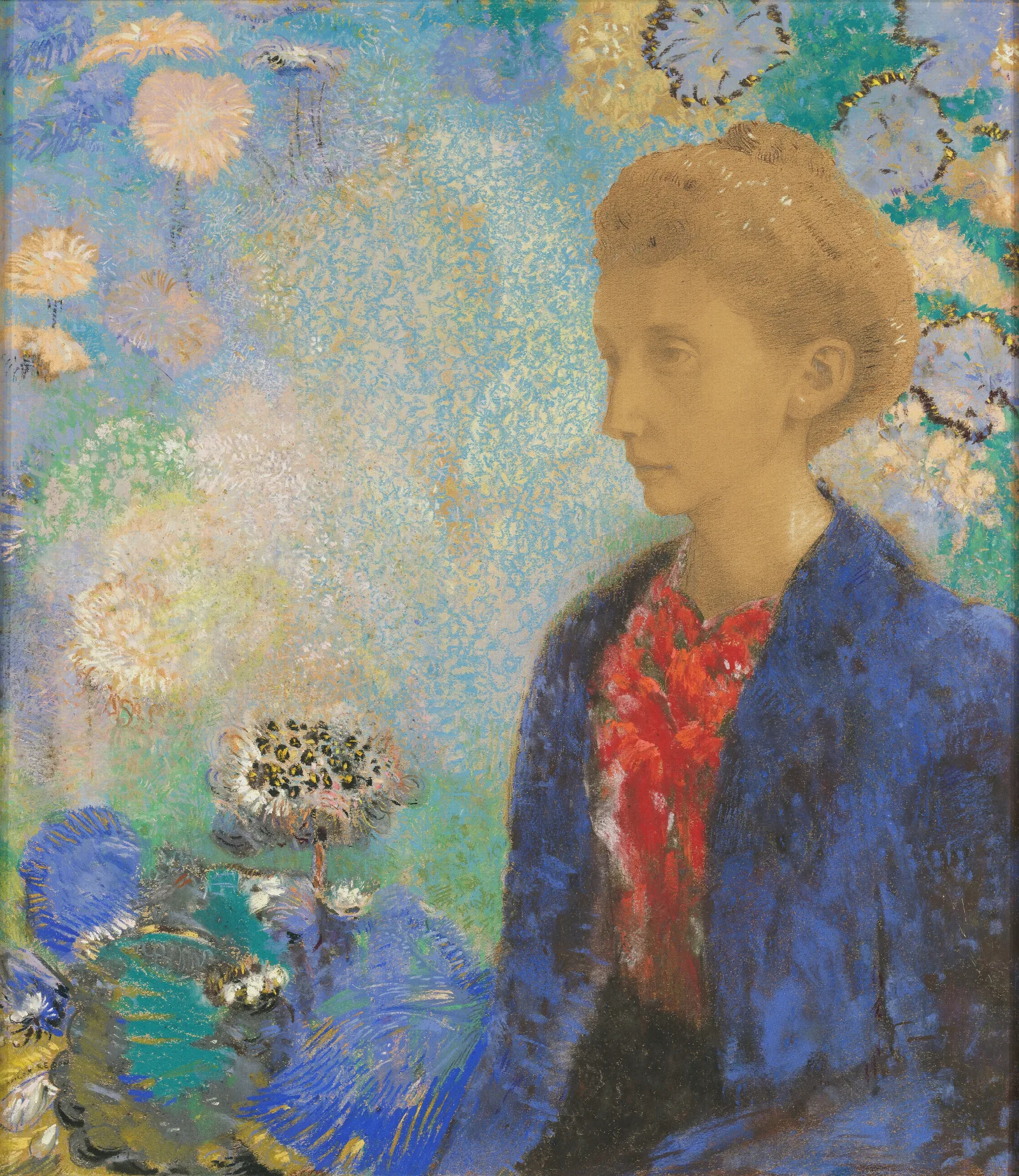 Baronne De Domecy Wall Art by Odilon Redon - Canvas Print