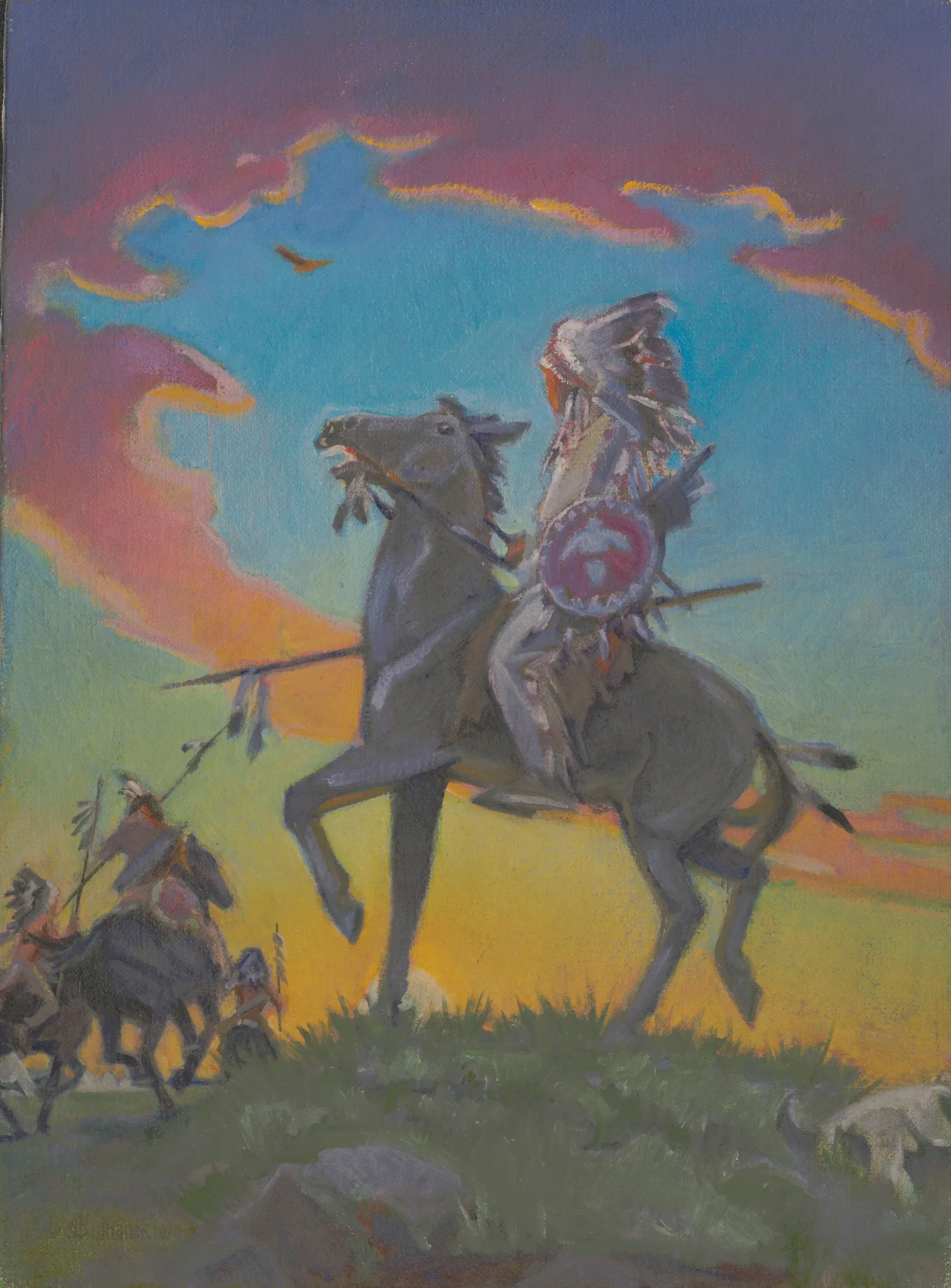 The Vanishing Race Wall Art by James C. Kulhanek - Canvas Print