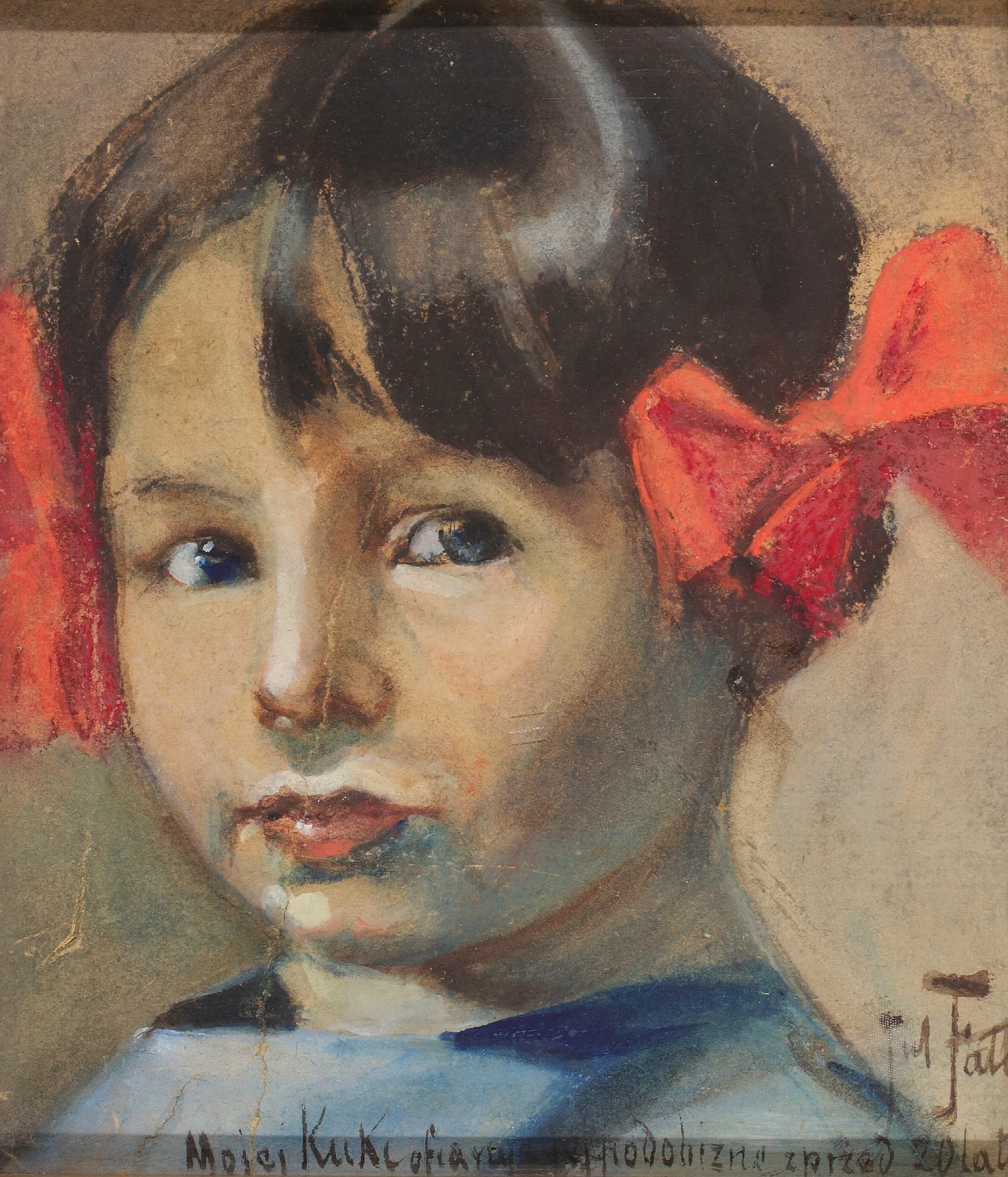 Portrait Of Daughter Kuka Wall Art by Julian Falat - Canvas Print