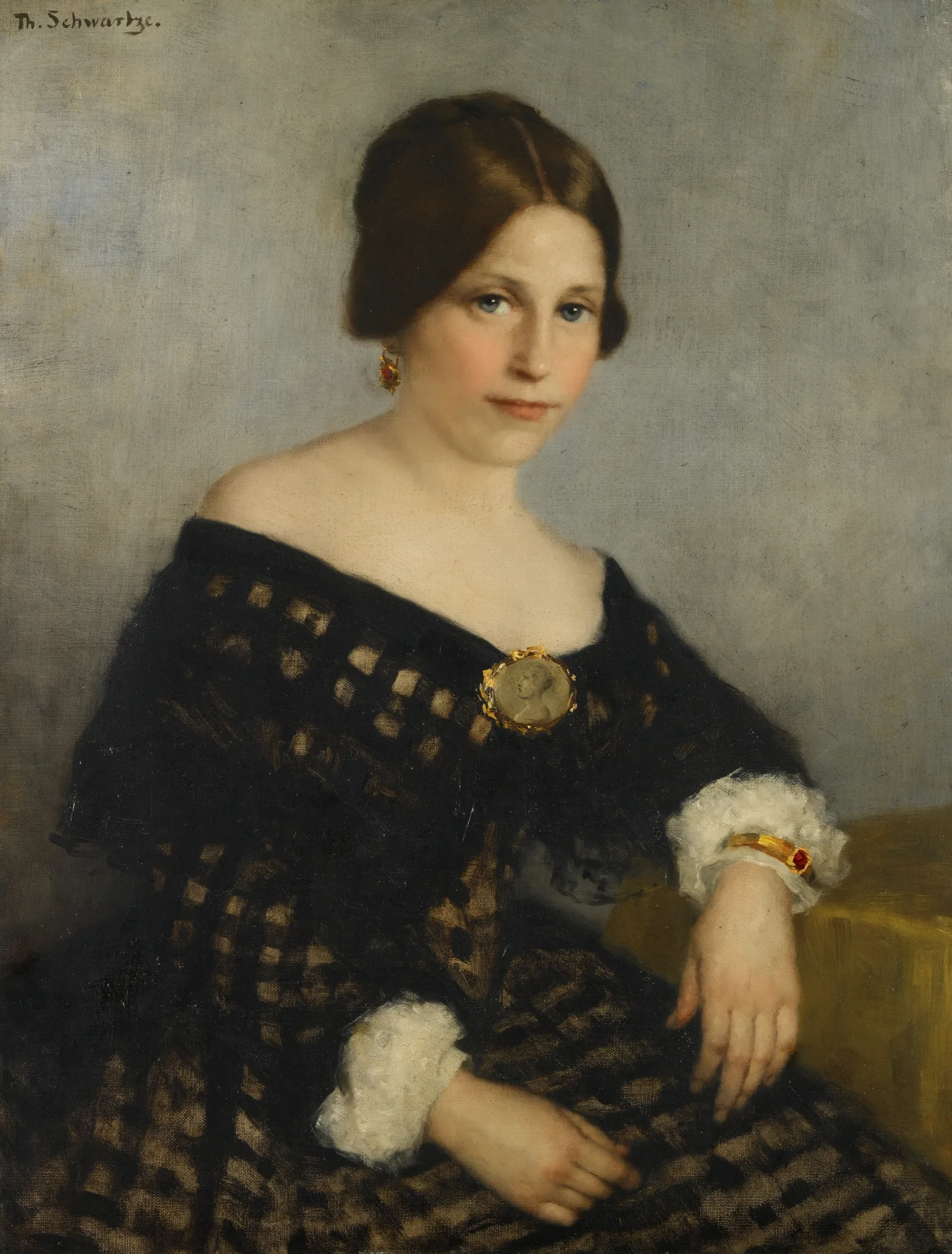 Sophia Adriana De Bruijn 1816 1890 Wall Art by Thérèse Schwartze - Canvas Print