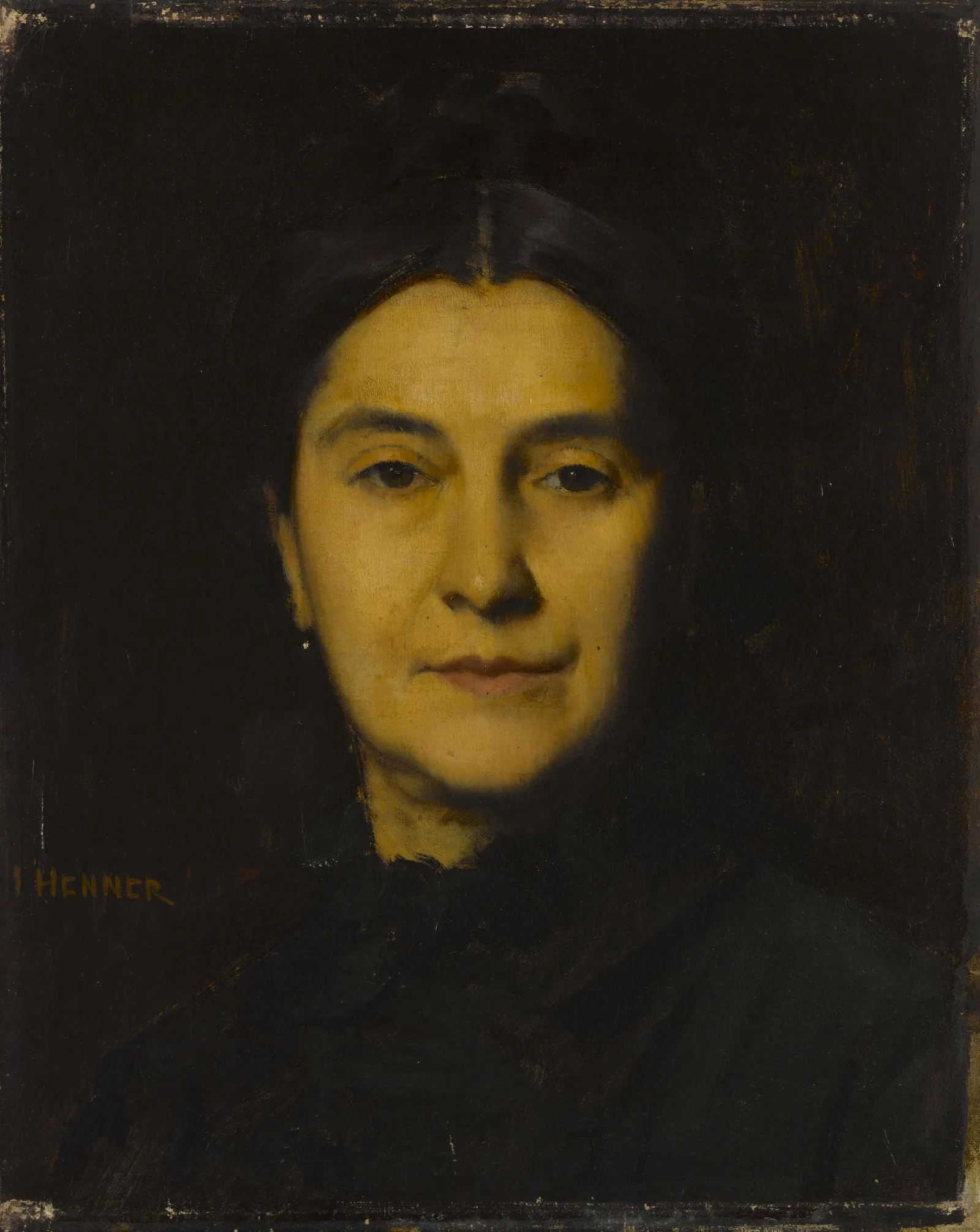 Portrait De Madame Herzog Wall Art by Jean-Jacques Henner - Canvas Print